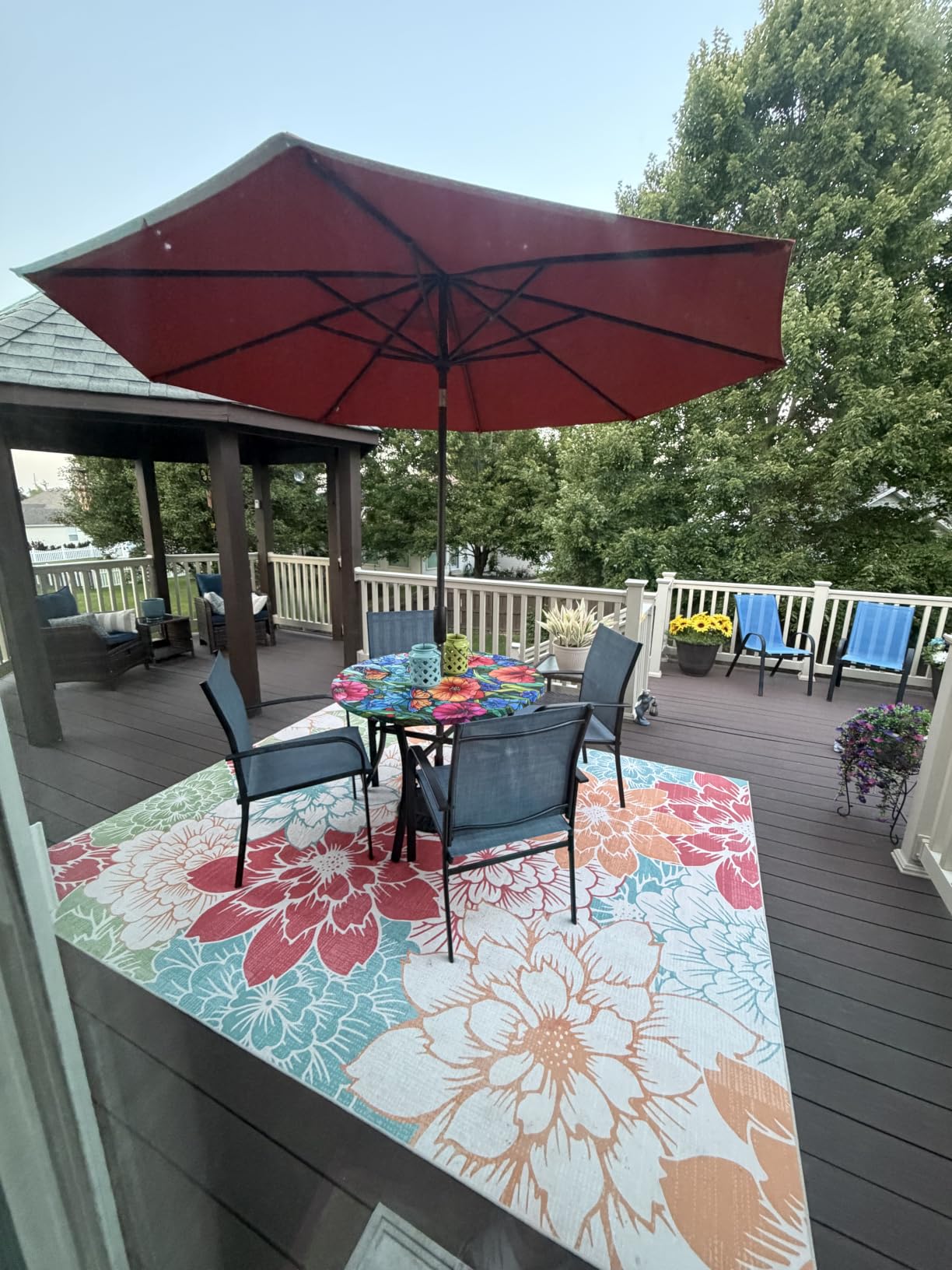 5pc Patio Dining Set for 4, Outdoor 42