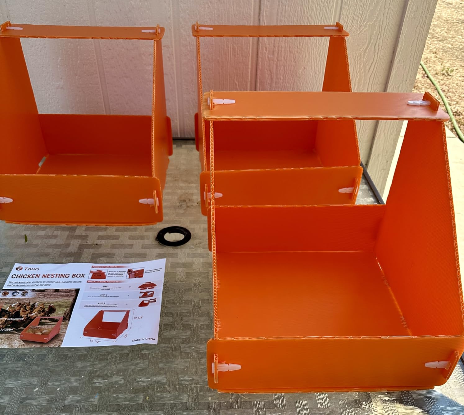 Touri 3 Pcs Chicken Nesting Boxes, Durable customer photo 1