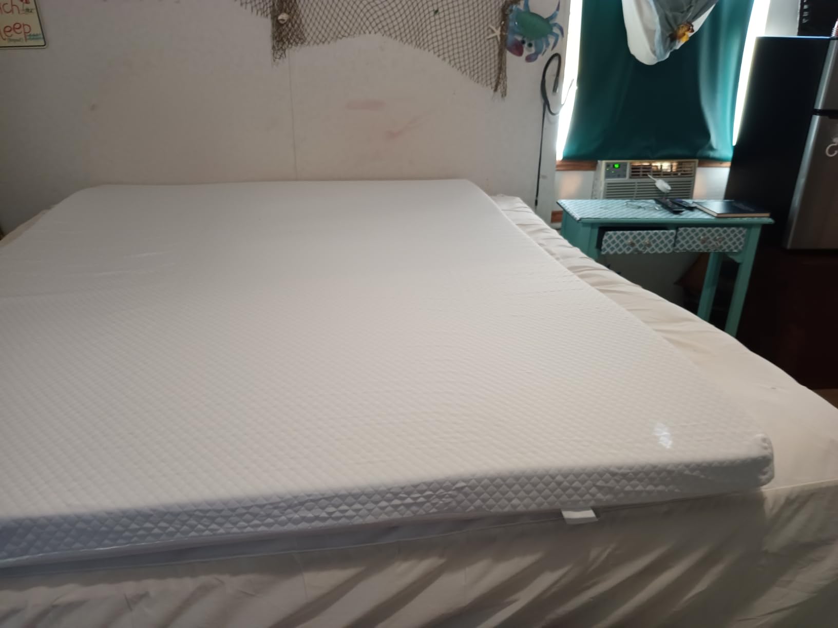 SINWEEK 3 Inch Gel Memory Foam Mattress Topper Full Size, Ventilated High Density Pad for Back Pain, Bed Topper with Removable Soft Cover, CertiPUR-US Certified customer photo 2