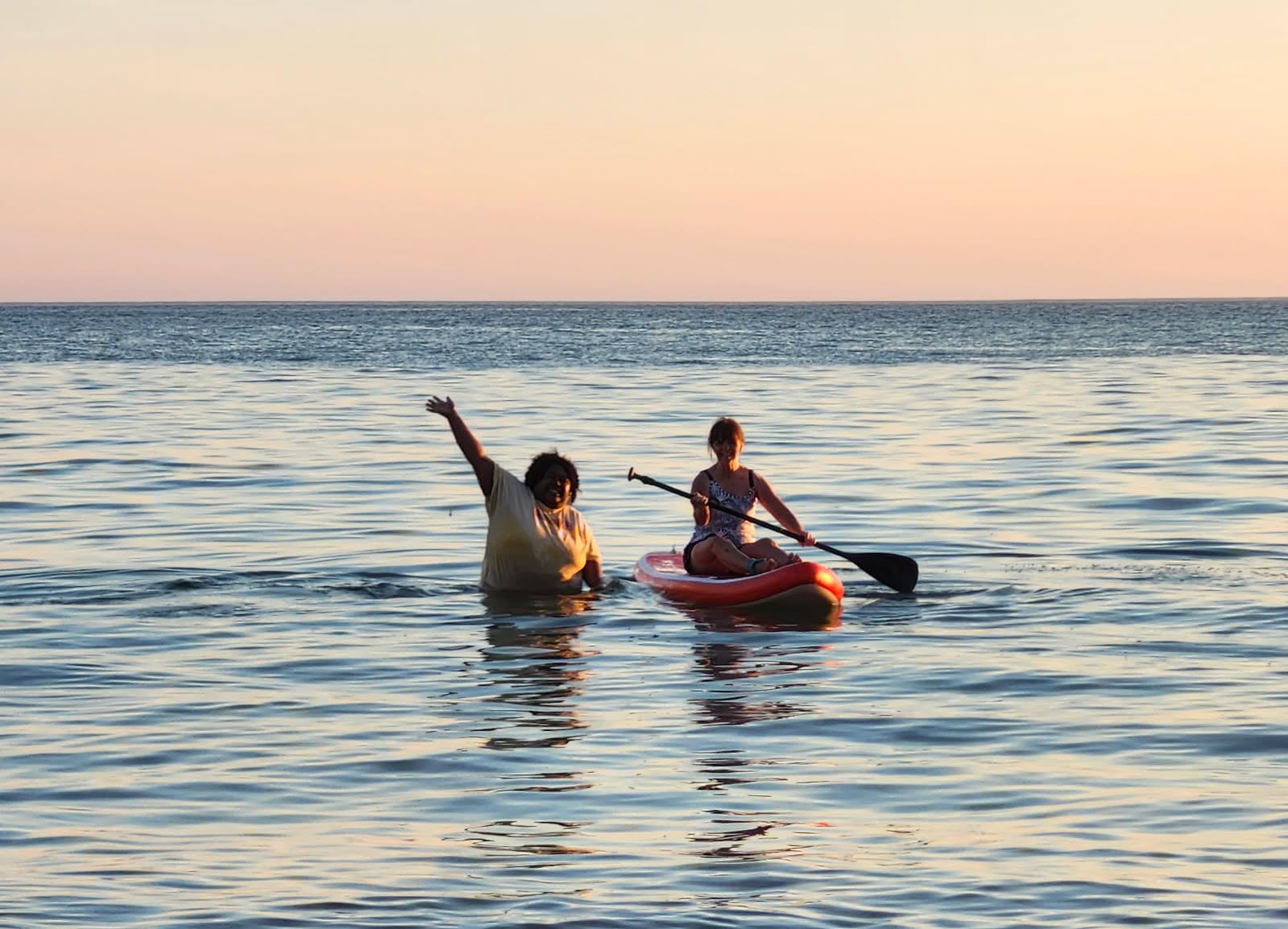 FEATH-R-LITE Inflatable Stand Up Paddle Board with Beginner SUP Accessories customer photo 1