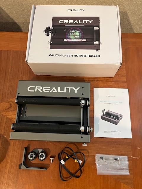 Creality Laser Rotary Roller for Engraving Curved Surface Objects customer photo 1