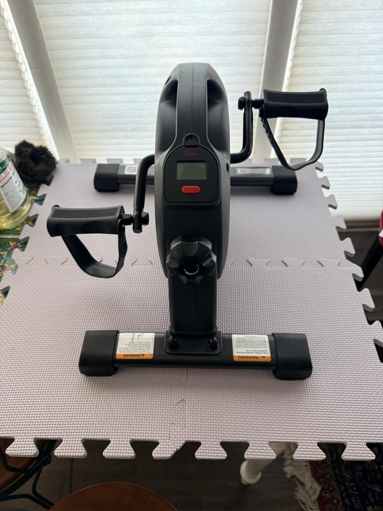 Sunny Health & Fitness Smart Mini Cycle, Under Desk Pedal Arm/Leg Exerciser customer photo 1