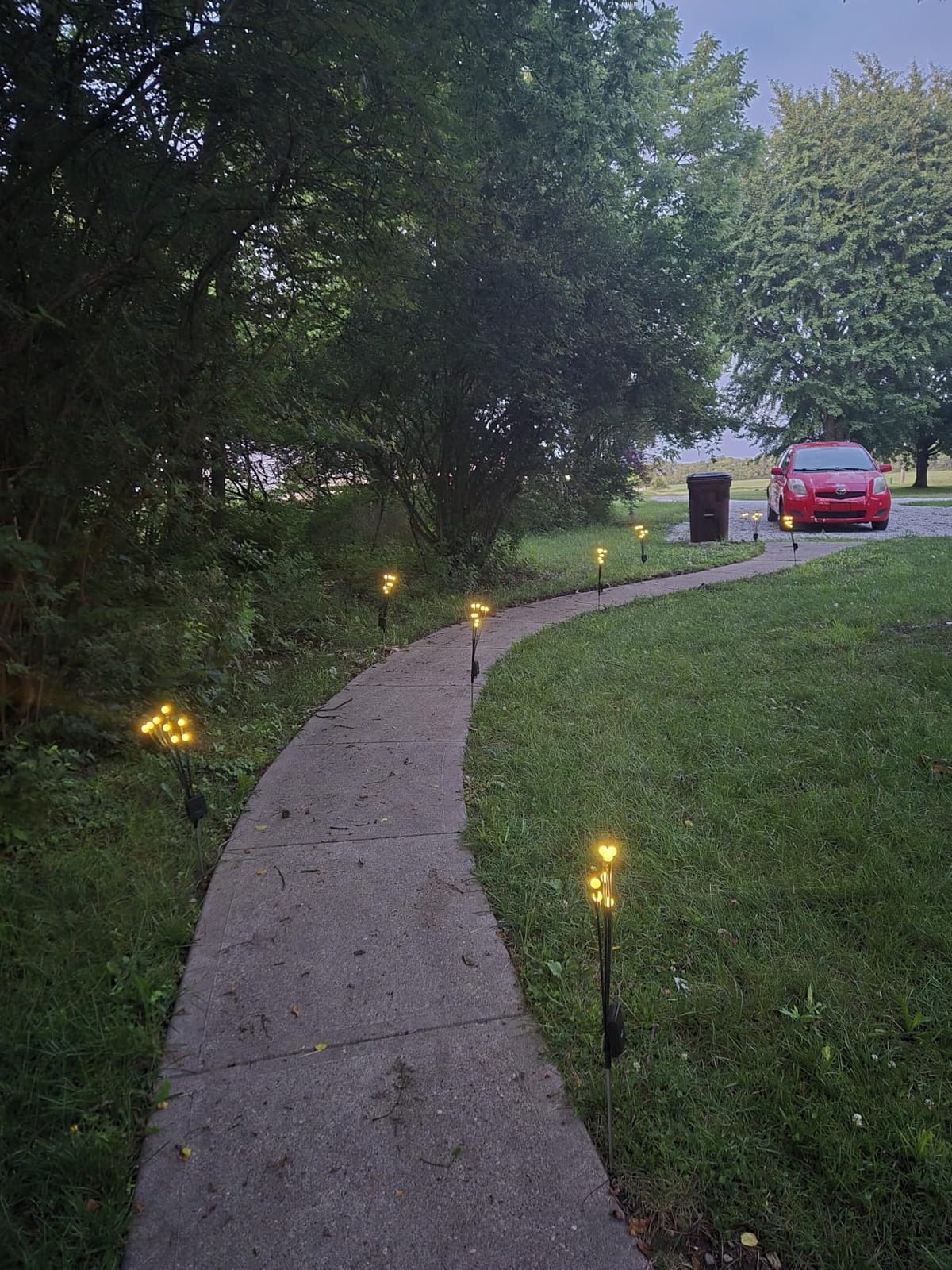 ASMAD Solar Lights Outdoor(4 Pack-32 LEDs),Solar Garden Lights,Fairy Lights customer photo 2