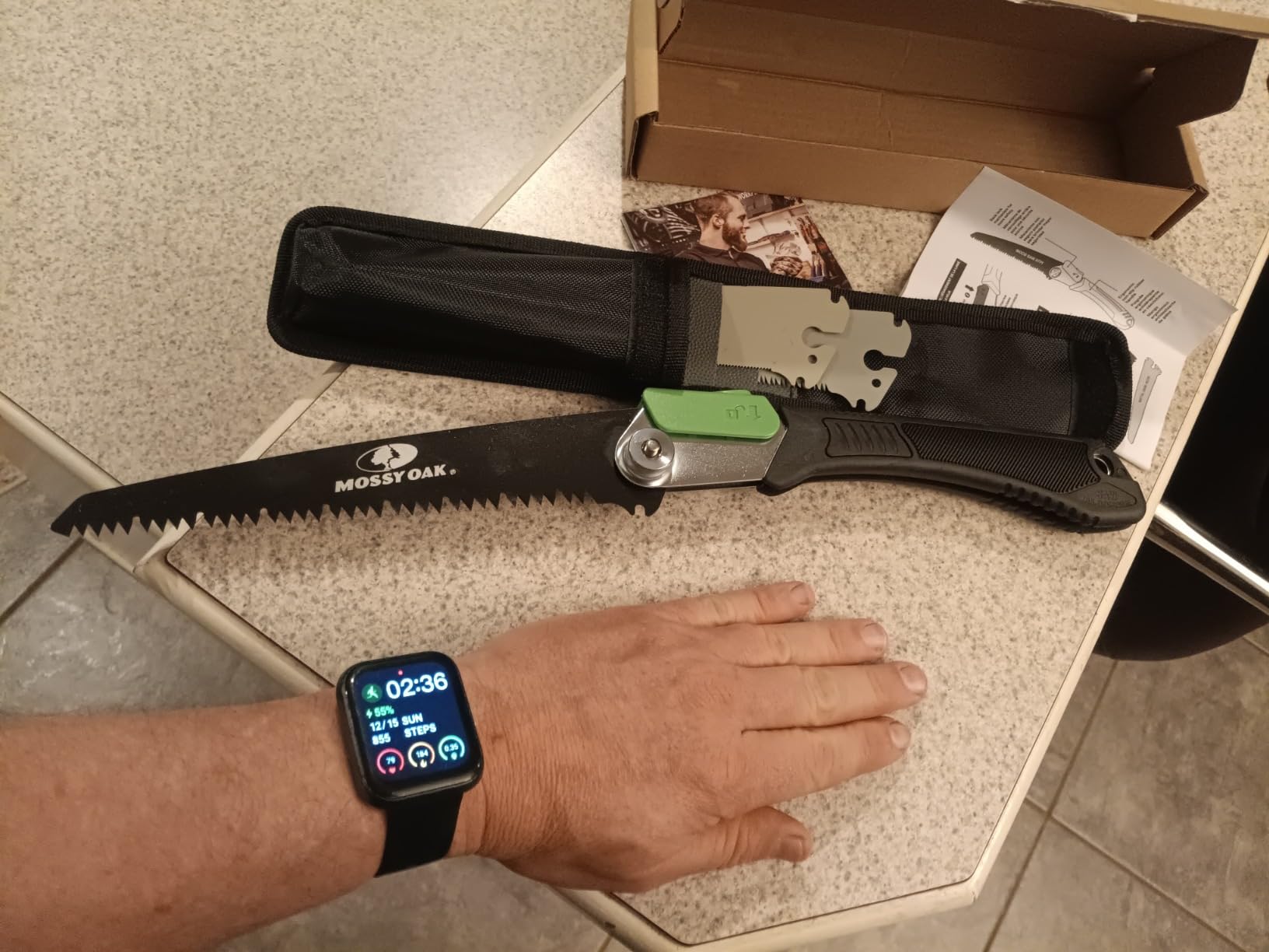 MOSSY OAK Folding Saw, 7 Inch Hand Saw with Pouch customer photo 1