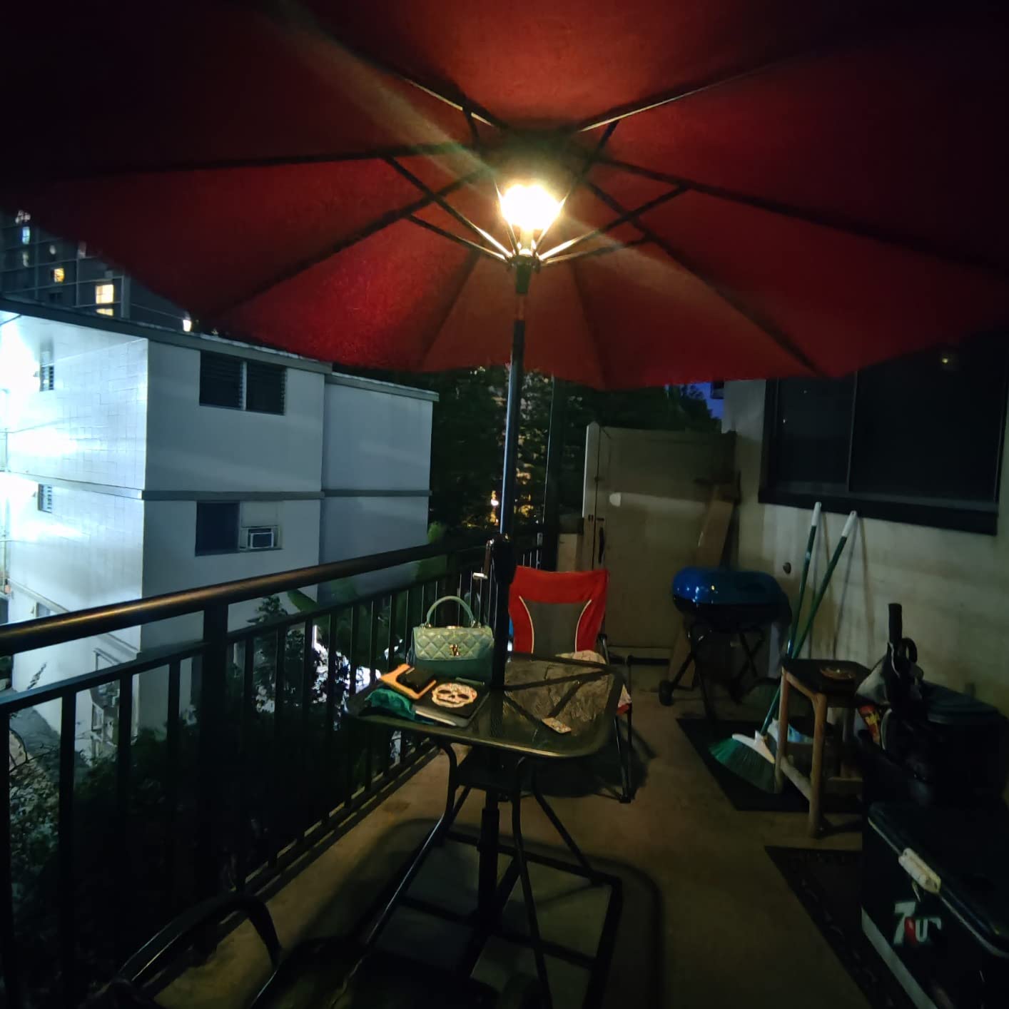Simple Deluxe 9' Patio Umbrella Outdoor Table Market Yard Umbrella with Push Button Tilt/Crank customer photo 2