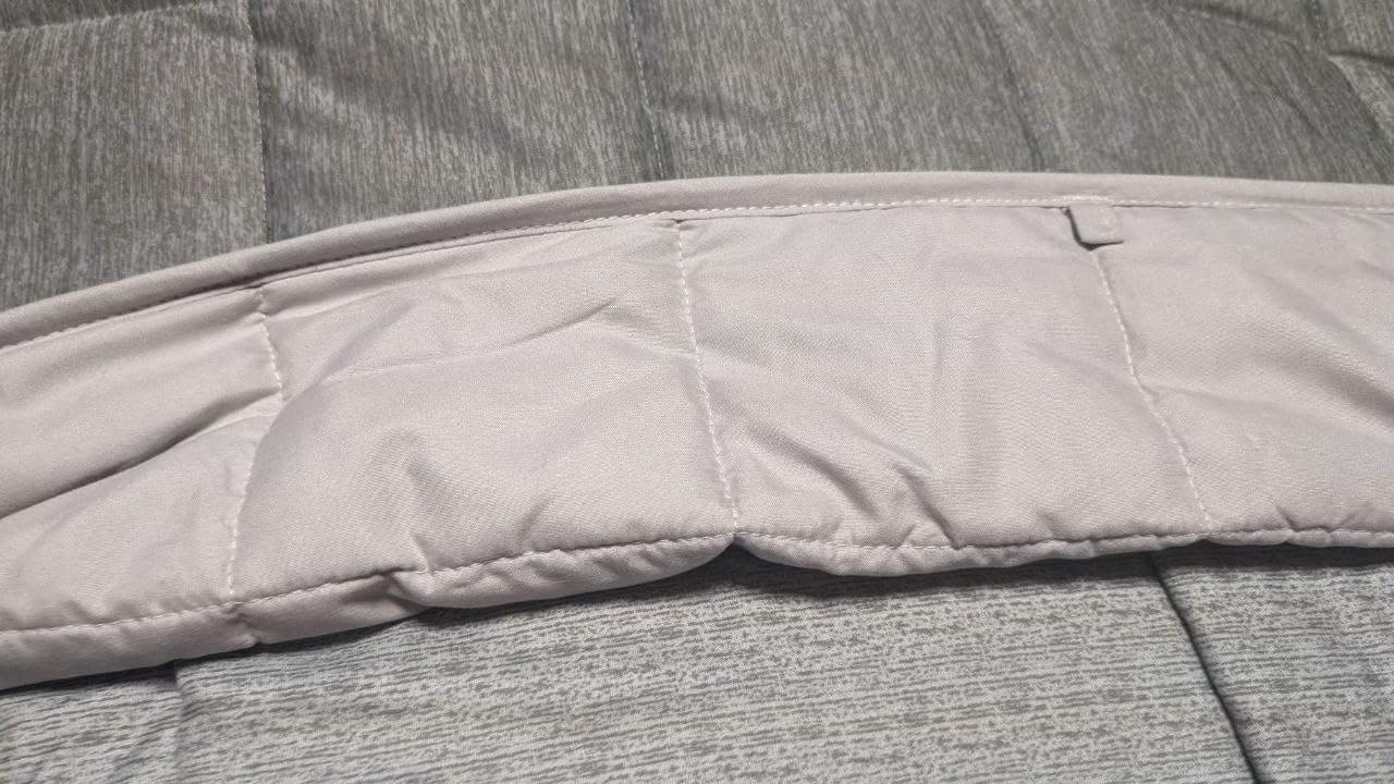 Satwip Weighted Blanket Queen Size 15 LBS, Cooling Weighted Blanket for Hot Sleepers, Cool Moire Jersey with Soft Breathable Sanded, 60 x 80 inches 15 Pounds, Purple customer photo 2