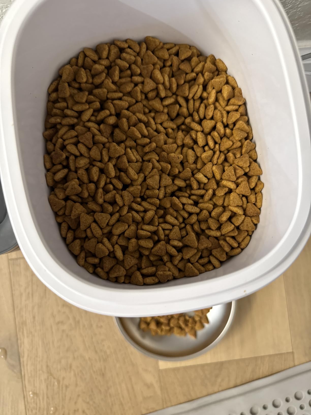 Automatic Cat Feeder, 4L Cat Food Dispenser with Anti-Jam Design, Over 180-day Battery Life, 1-6 Meals Per Day with Stainless Steel Cat Bowl, Keep Dry Food Fresh, Timed Pet Feeder Also for Small Dog customer photo 1