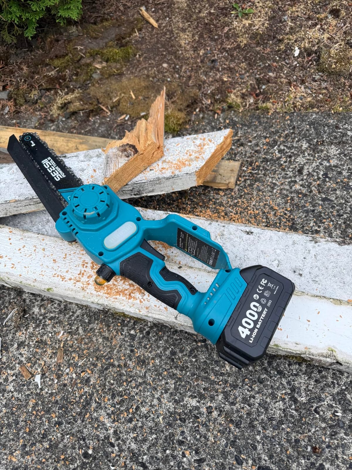 SEESII 2-in-1 Cordless 8 Inch Pole Saw & Mini Chainsaw, 2×4.0Ah Batteries | Brushless Chain Saw with Extension Pole,Long Reach Power Electric Polesaw for Tree Trimming Limb Branch Cutter customer photo 1