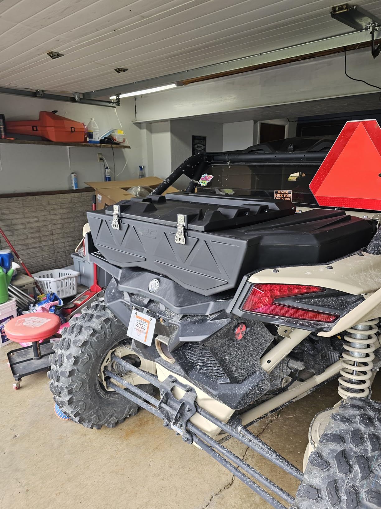 Rough Country Rear Bed Cargo Box for Can-Am Maverick X3 (2 & 4-Seat Models) - 45-Gallon Storage Capacity, Watertight Seal, High-Impact UV-Resistant, Lockable Latches customer photo 1