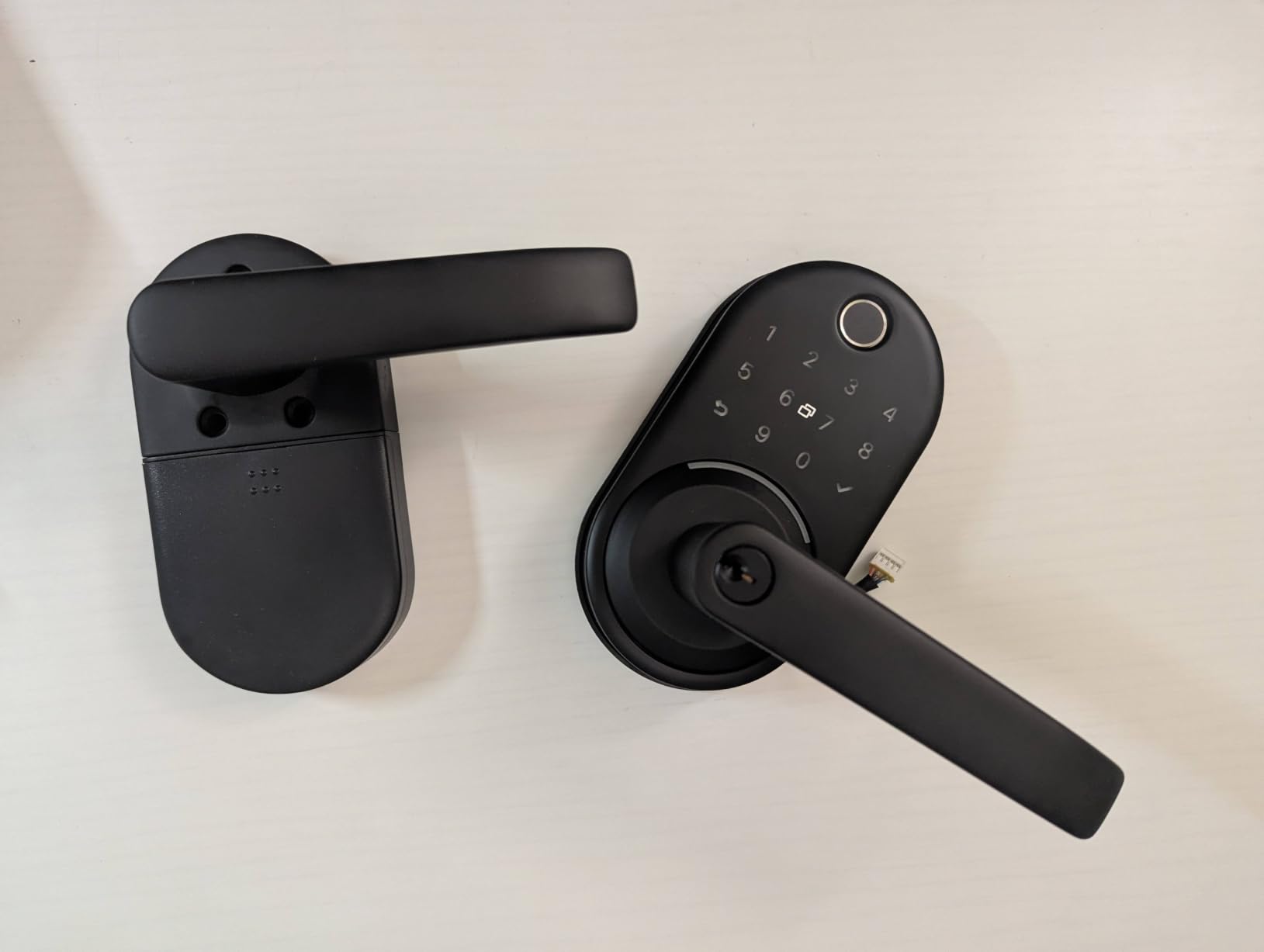 Smart Door Handle Lock with Keypad, Yamiry Fingerprint Knob for Front Door customer photo 1