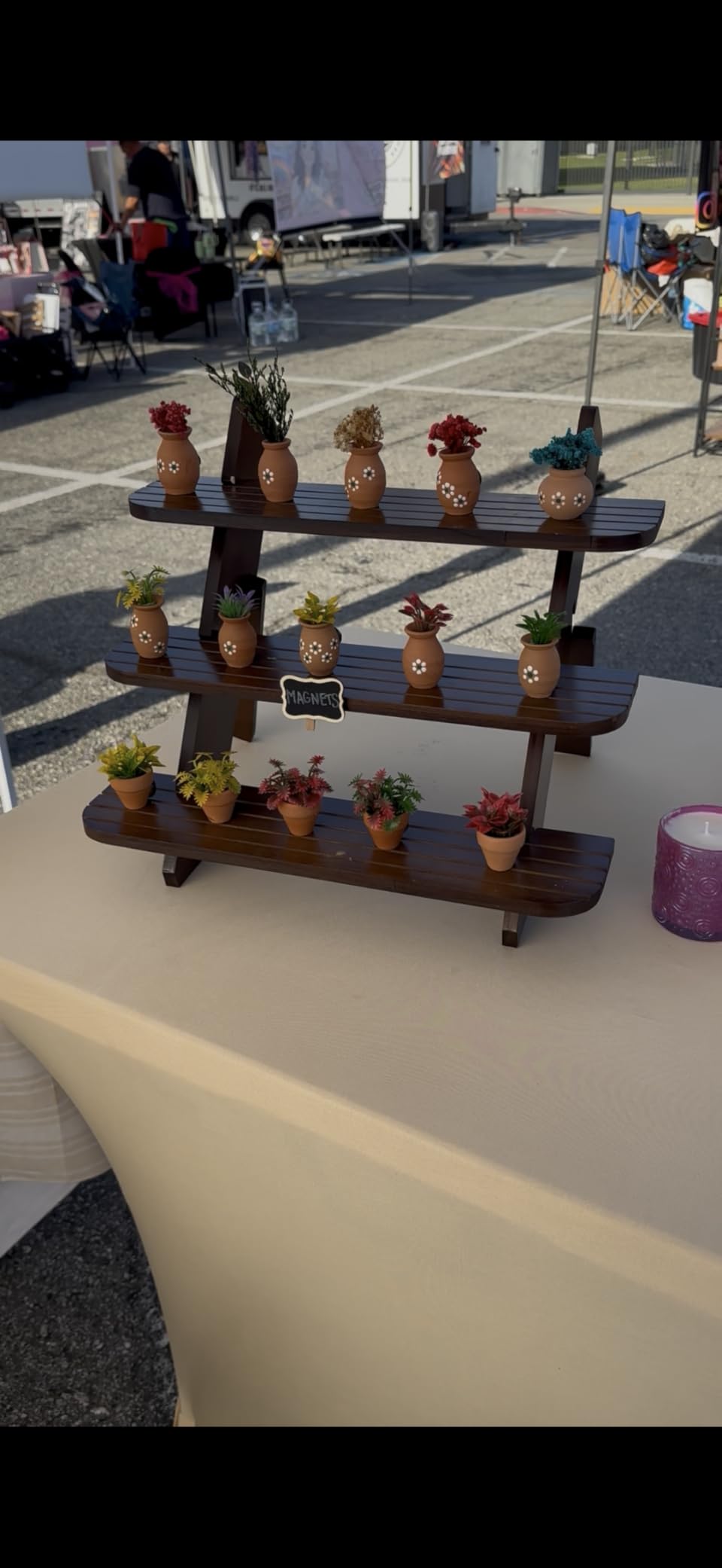 Wooden Display Stand, Tiered Cupcake Stand, 4 Tier Display Stand Riser customer photo 1