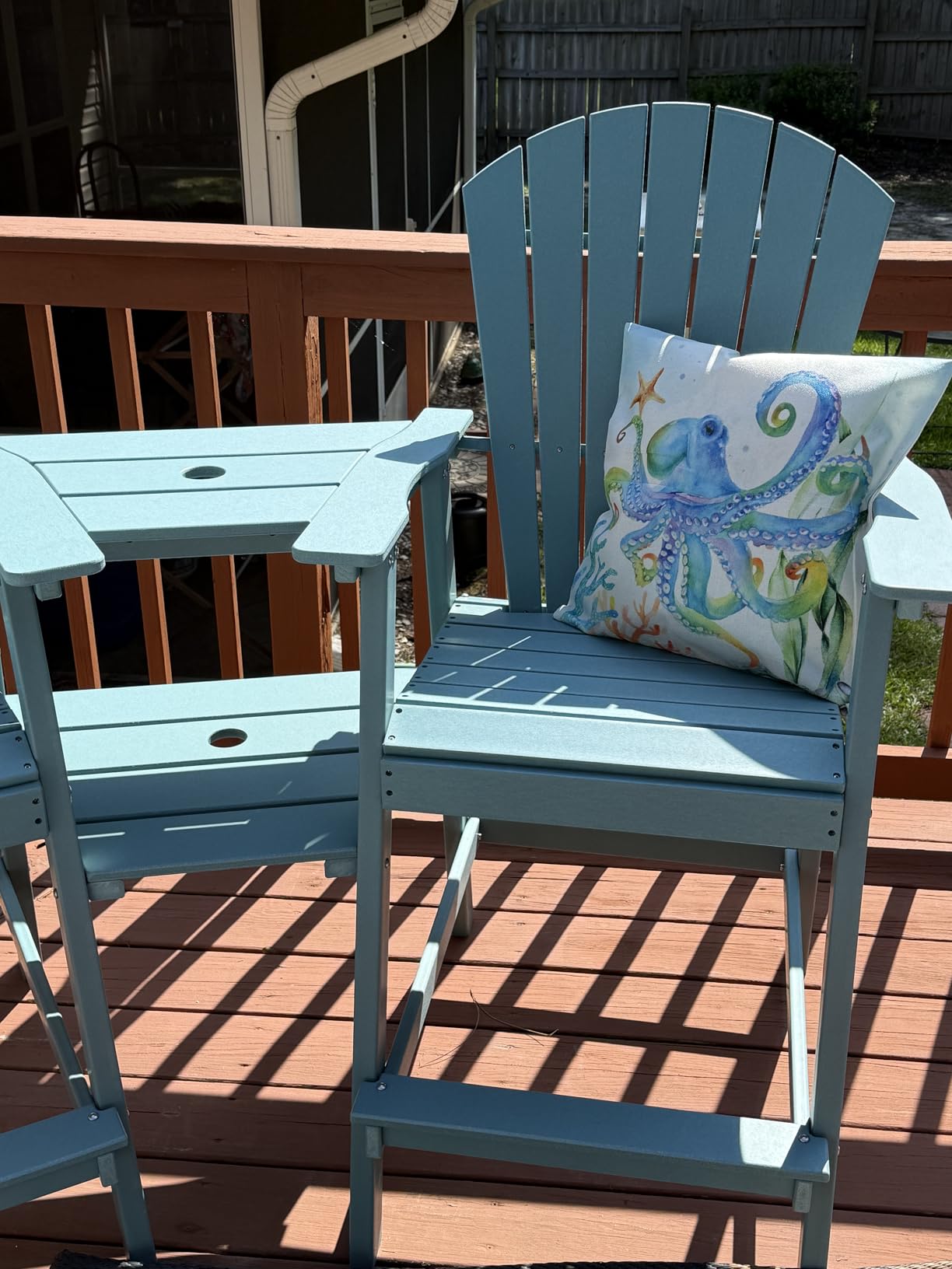 FOOWIN Tall Adirondack Chairs Set of 2 with Double Connecting Trays customer photo 2