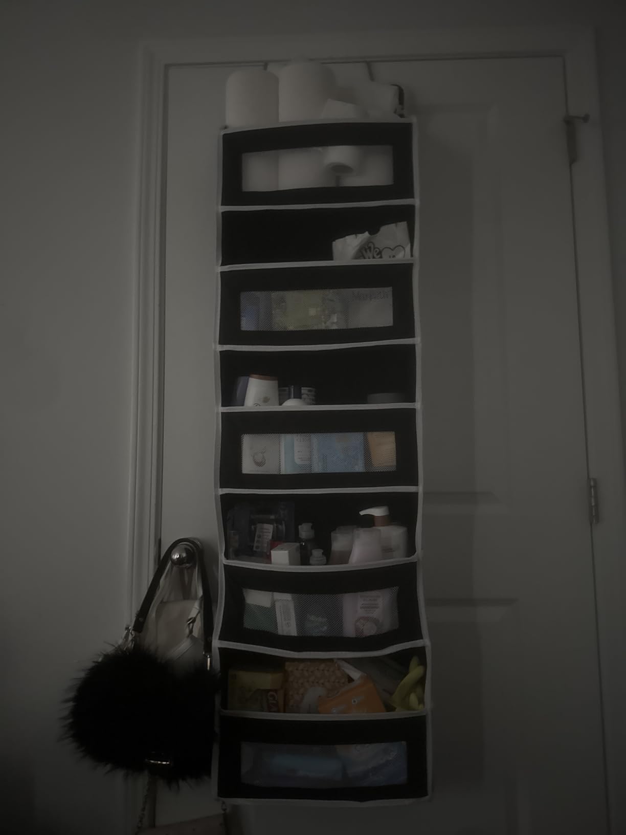 JARLINK Over the Door Organizer for Bedroom, Pantry, Bathroom, 5 Shelf Grey customer photo 1