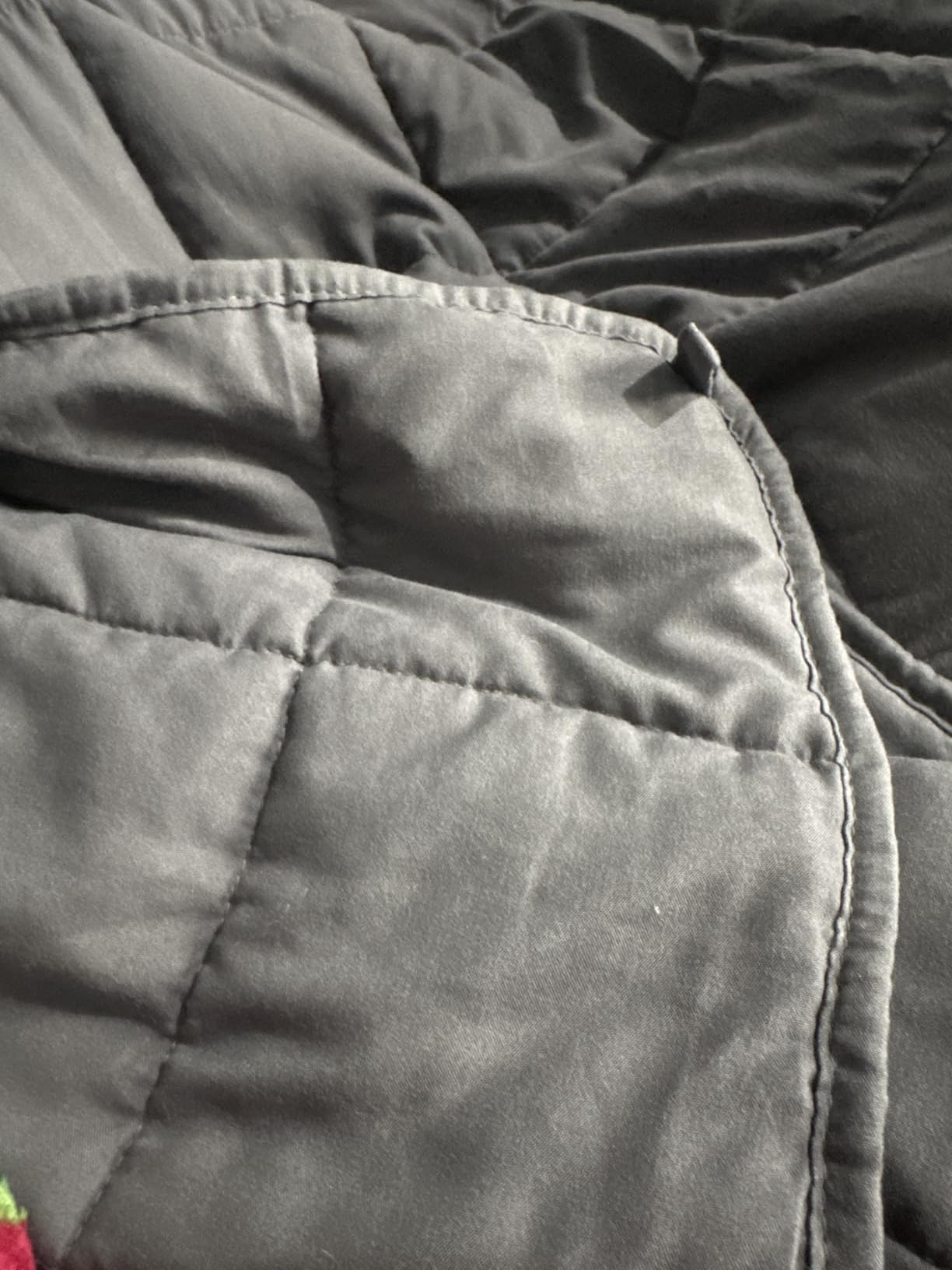 yescool King Size Weighted Blanket for Adults (20 lbs, 80” x 87”, Grey) Cooling Heavy Blanket for Sleeping Perfect for 190-210 lbs, Breathable Blanket for Adults & Couple All Season, Machine Washable customer photo 2