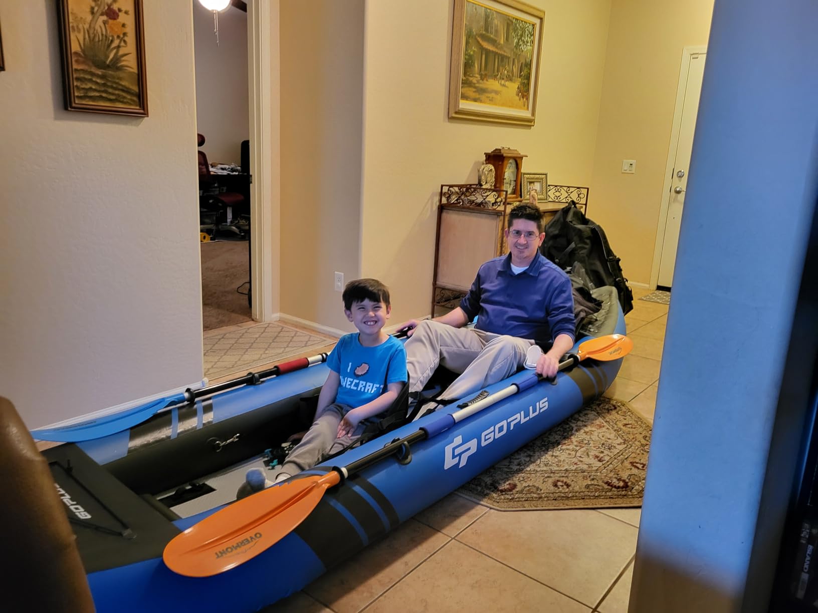 Goplus Tandem Inflatable Kayak, 12.5FT 2-Person Kayak Set for Adults customer photo 1