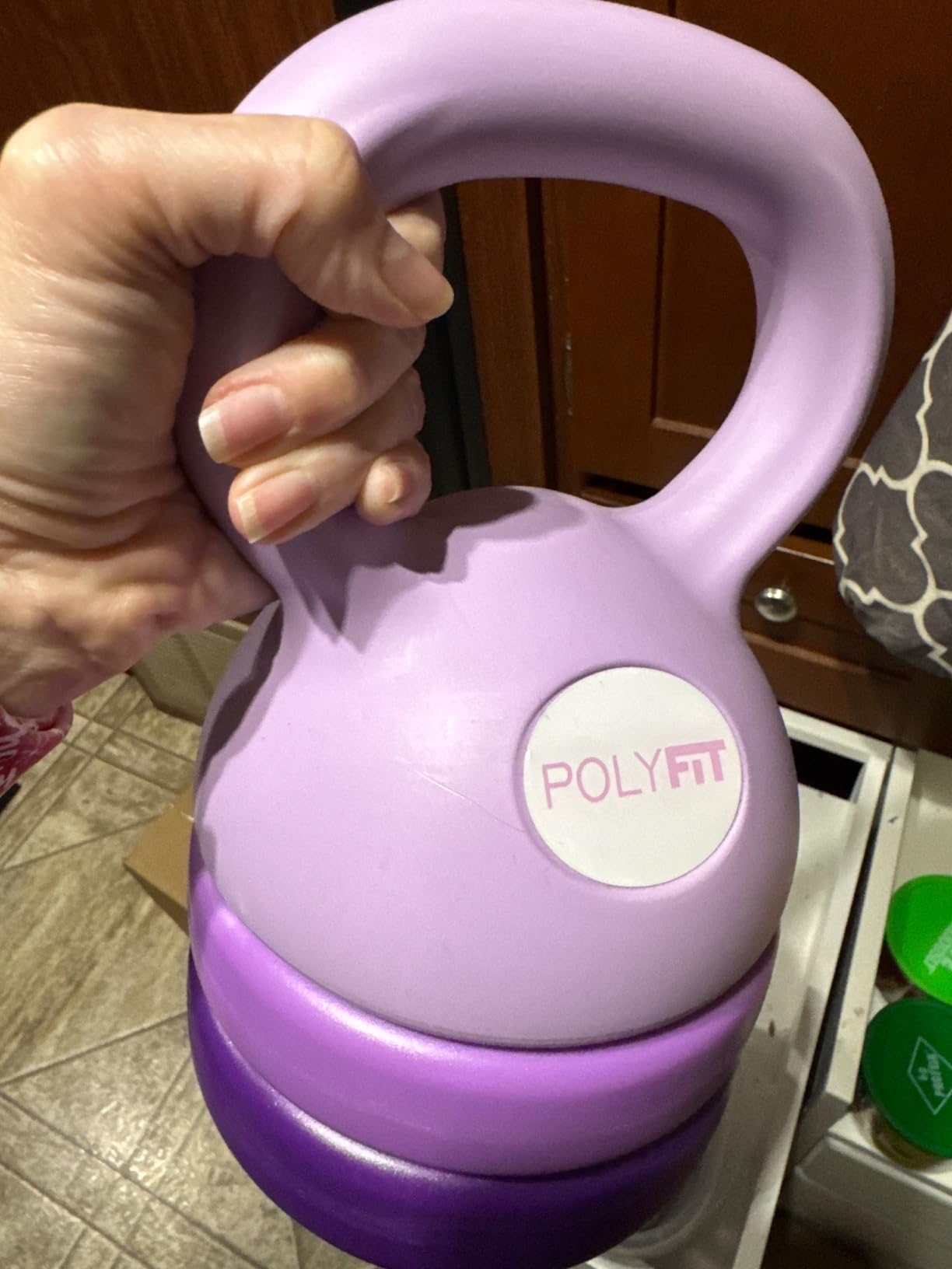 Polyfit Adjustable Kettlebell | 5 lb - 12 lb | Kettlebells Weights Set for Home Gym | Kettle Bell Sets for Women at Home customer photo 2