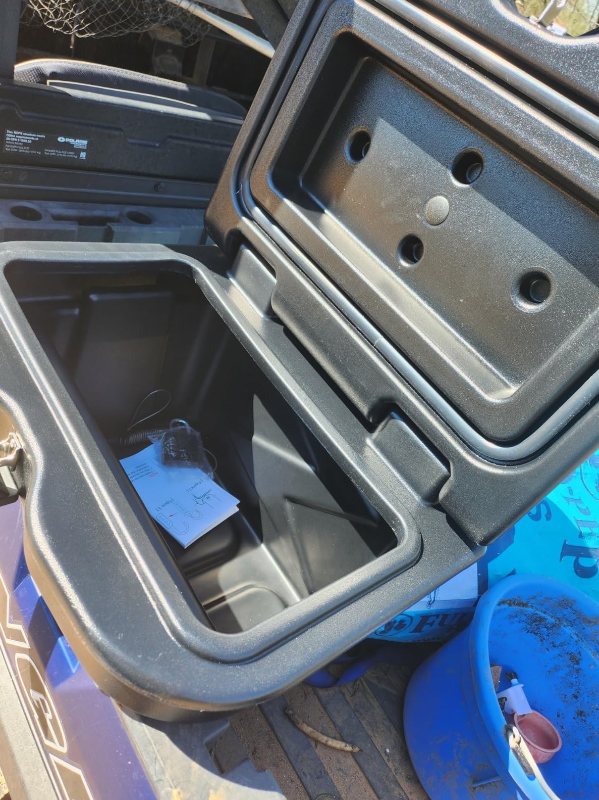 StarknightMT UTV Bed Storage Box 6.34 GAL Compatible with Polaris Ranger customer photo 2