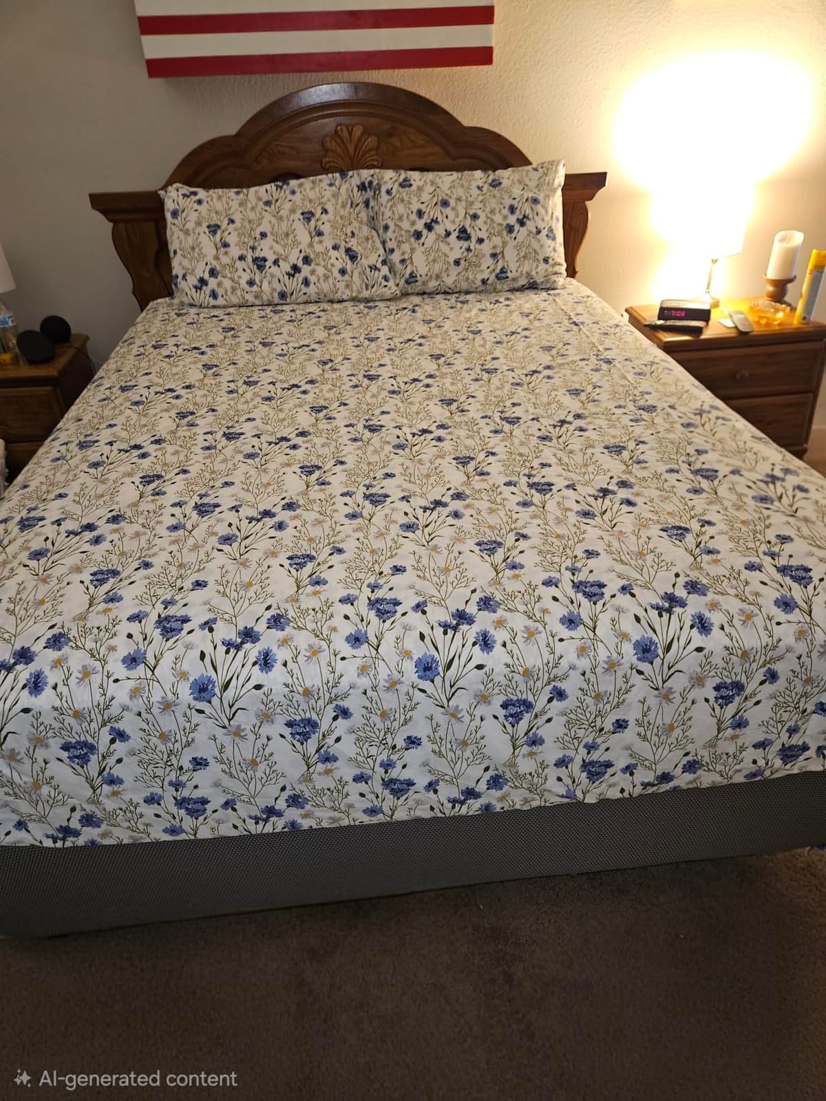 RUVANTI 100% Cotton Queen Sheets, Percale Queen Sheet Set, Aroma customer photo 2