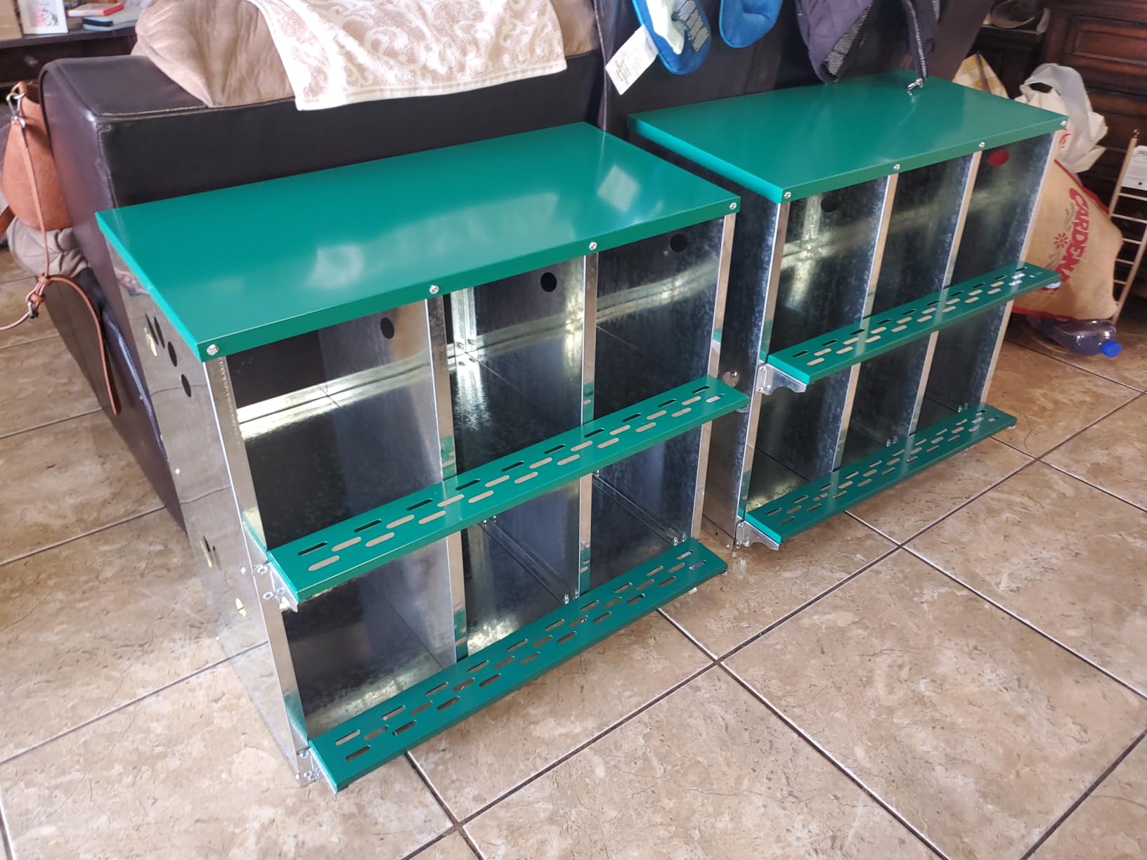 Chicken Nesting Box, 8 Compartment Metal Nesting Box customer photo 2