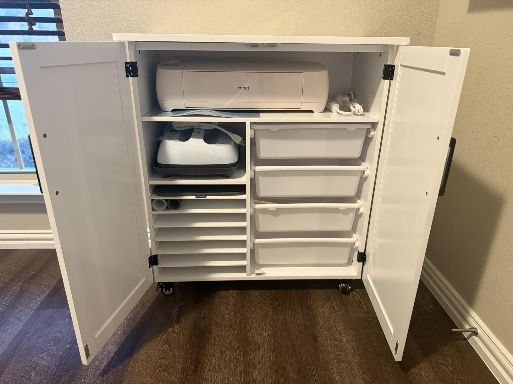 GDLF Craft Cart Compatible with Cricut, Rolling Storage Cabinet customer photo 1