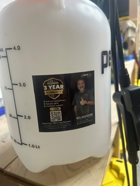 PetraTools HD101 Garden Pump Sprayer, 52-in Long Hose & 2 Nozzles, 1 Gallon customer photo 2