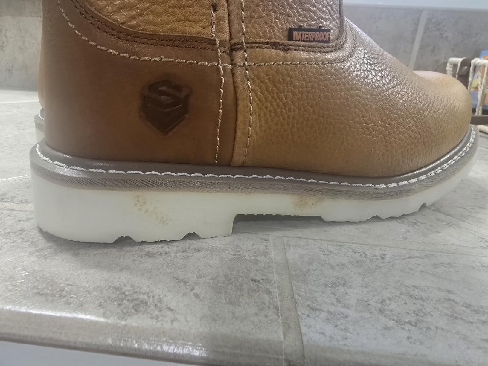 SUREWAY 10in Mens Soft/Steel Toe Waterproof Wellington Work Boot customer photo 1
