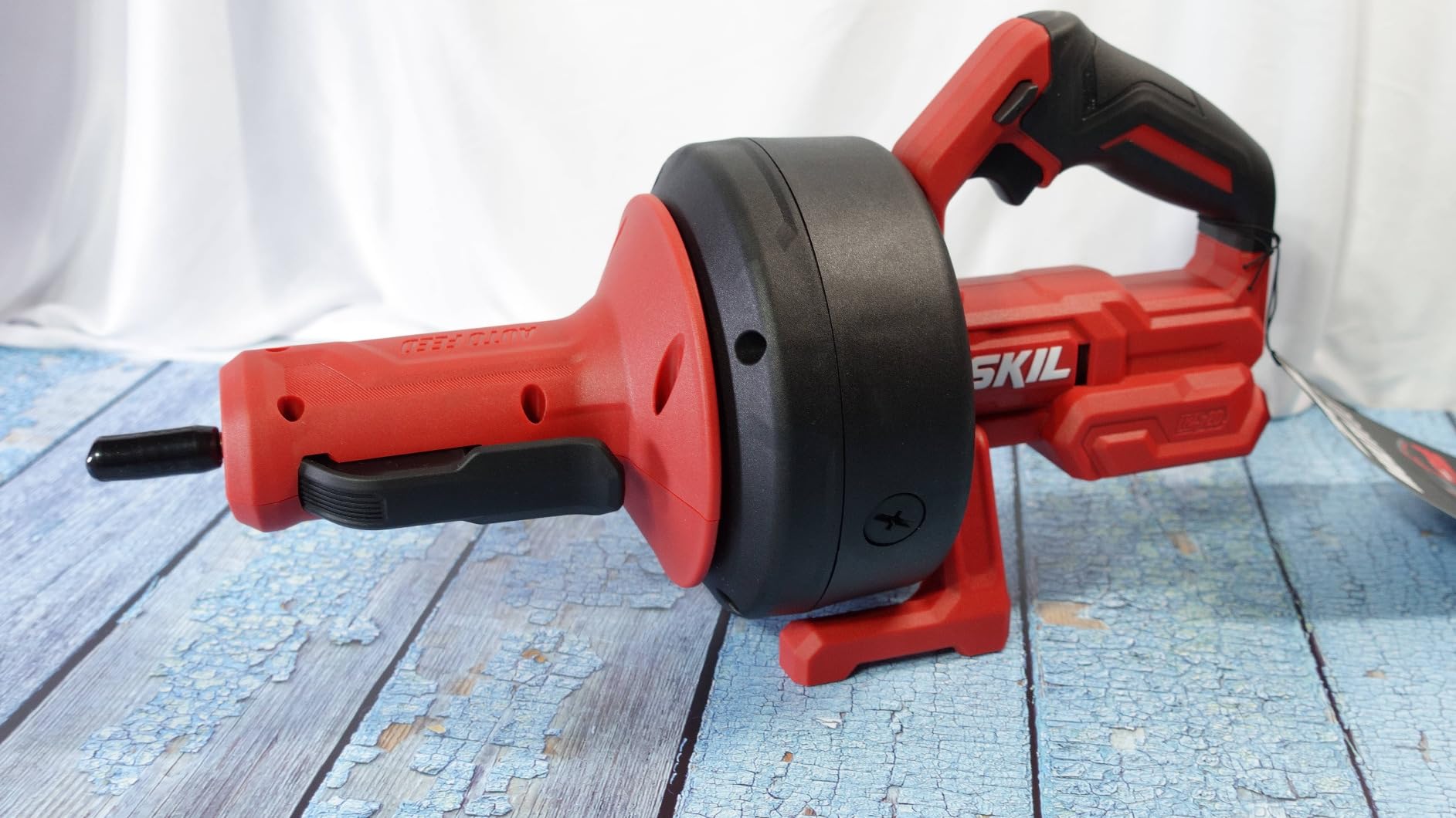 SKIL PWR CORE 12/20V Cordless Power Snake Drain Cleaner Kit, Includes 20V 2.0Ah Lithium Battery & 20V Charger - AU0225D-12 customer photo 2