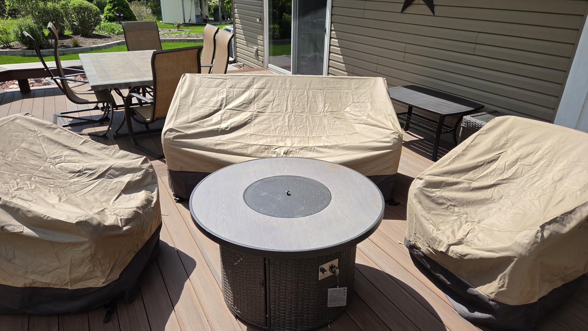 Easy-Going Heavy Duty Outdoor Loveseat Cover, 70Wx38Dx35H inch, customer photo 1