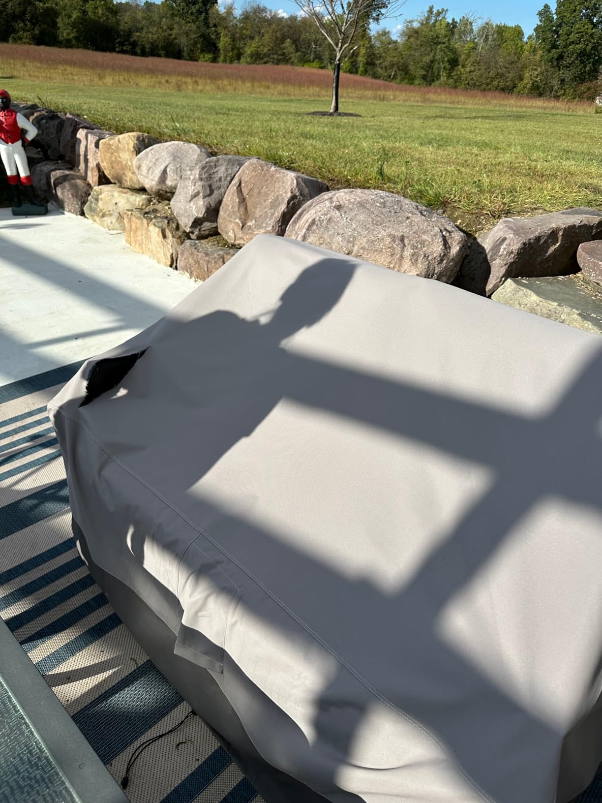Easy-Going Heavy Duty Outdoor Loveseat Cover, 70Wx38Dx35H inch, customer photo 2