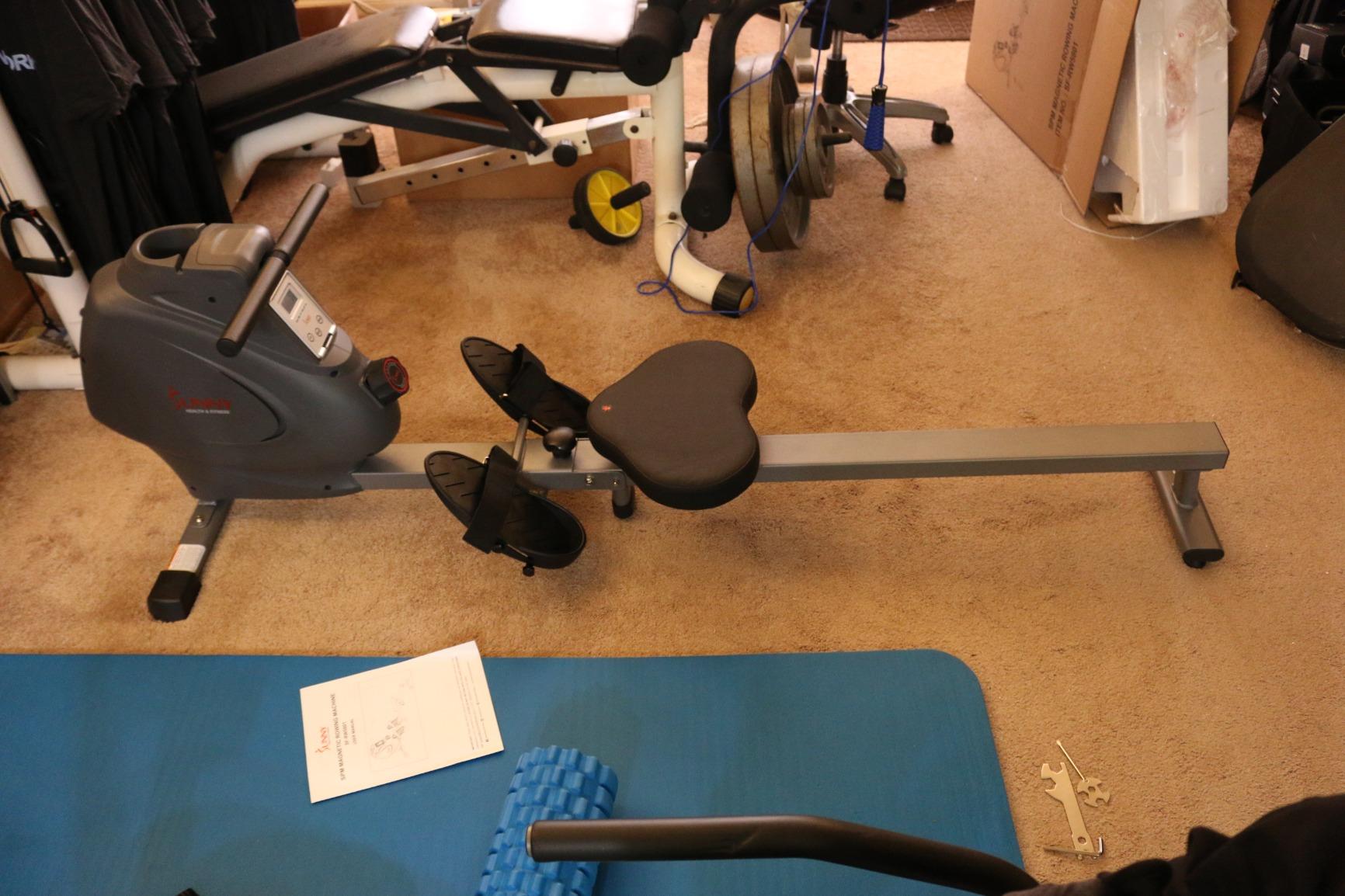 Sunny Health & Fitness Smart Magnetic Rowing Machine, Full-Body Workout customer photo 1