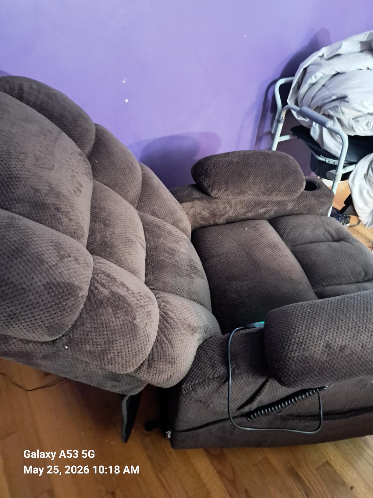 MCombo 3 Motor Power Lift Recliner, Heat and Massage, 7634, Large customer photo 1