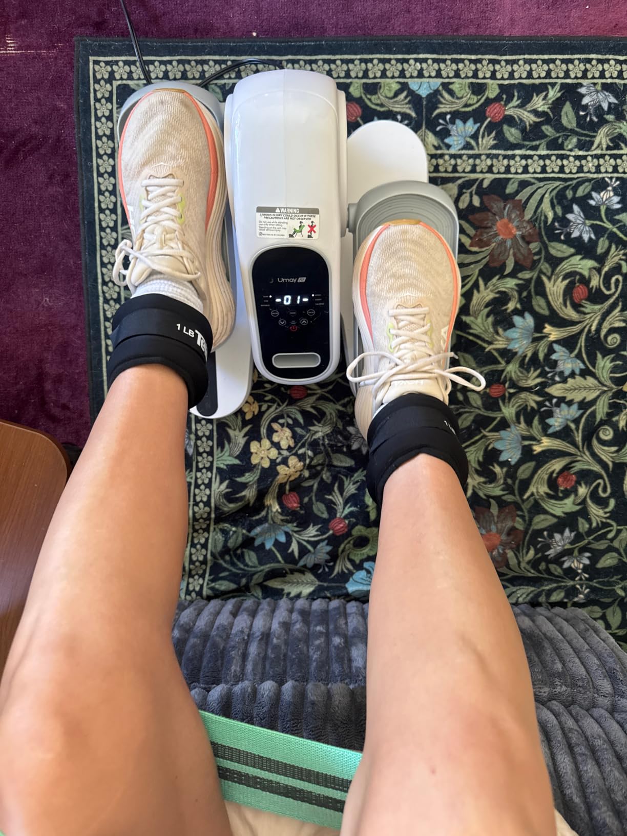 UMAY Under Desk Elliptical Eclipse Leg Exerciser Electric as seen on TV customer photo 1