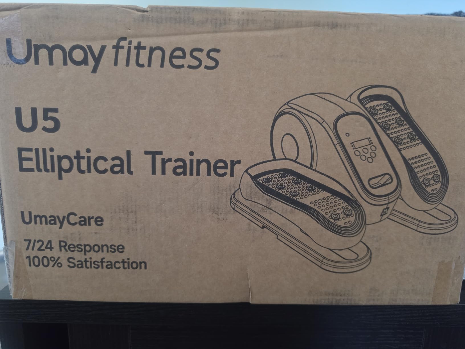 UMAY Under Desk Elliptical Eclipse Leg Exerciser Electric as seen on TV customer photo 2