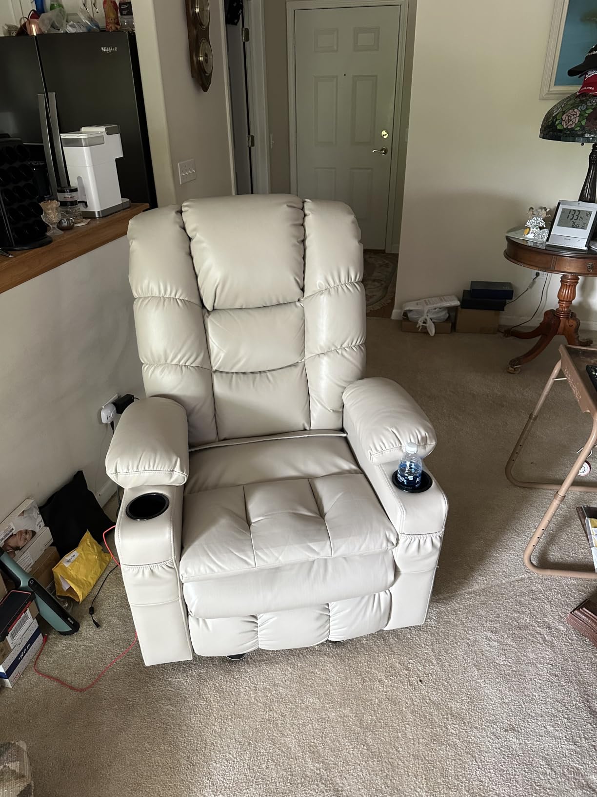 MCombo 3 Motor Power Lift Recliner, Heat and Massage, 7634, Large customer photo 1