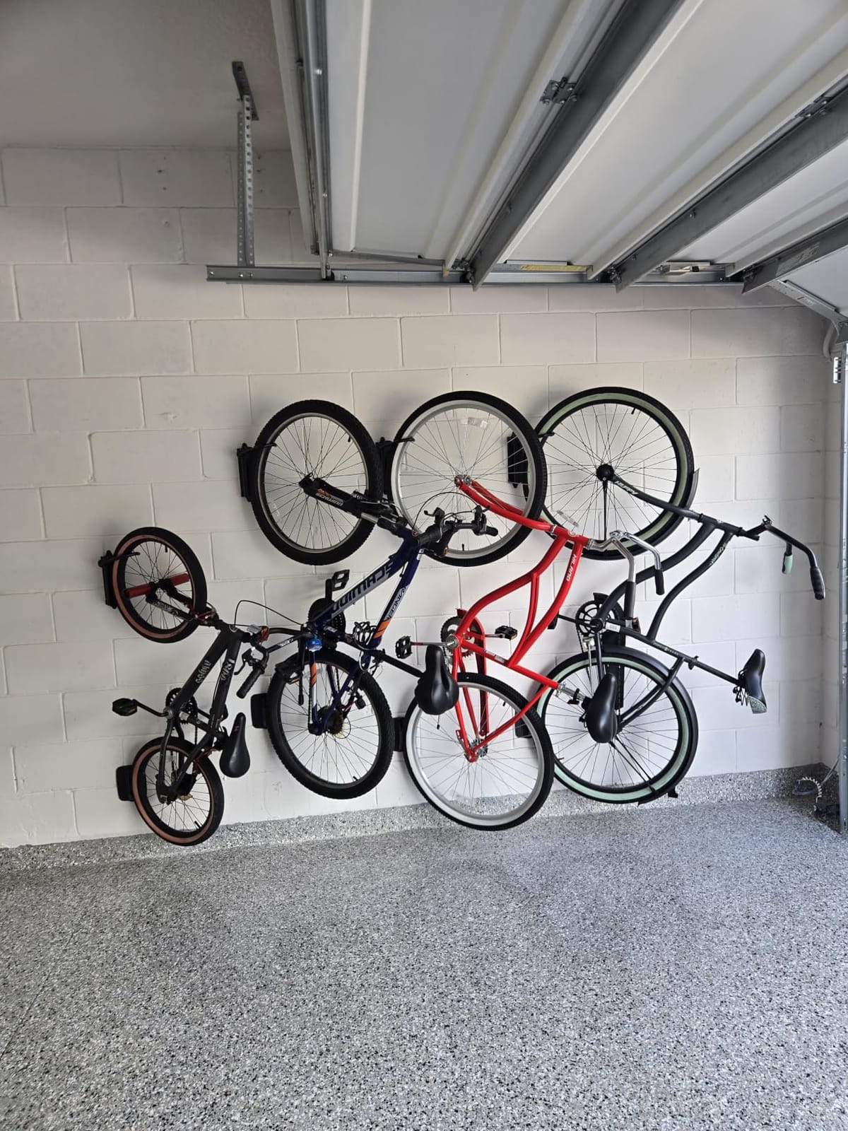 monTEK Swivel Bike Wall Mount, Bike Hangers for Garage, 4 Pack customer photo 1