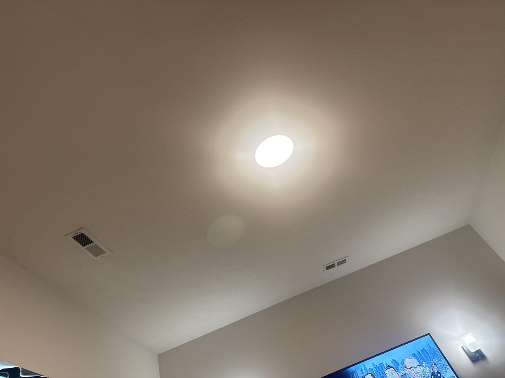 Govee Smart Ceiling Light, RGBIC 2400LM 2700K-6500K 12 Inch 1 Pack White customer photo 2