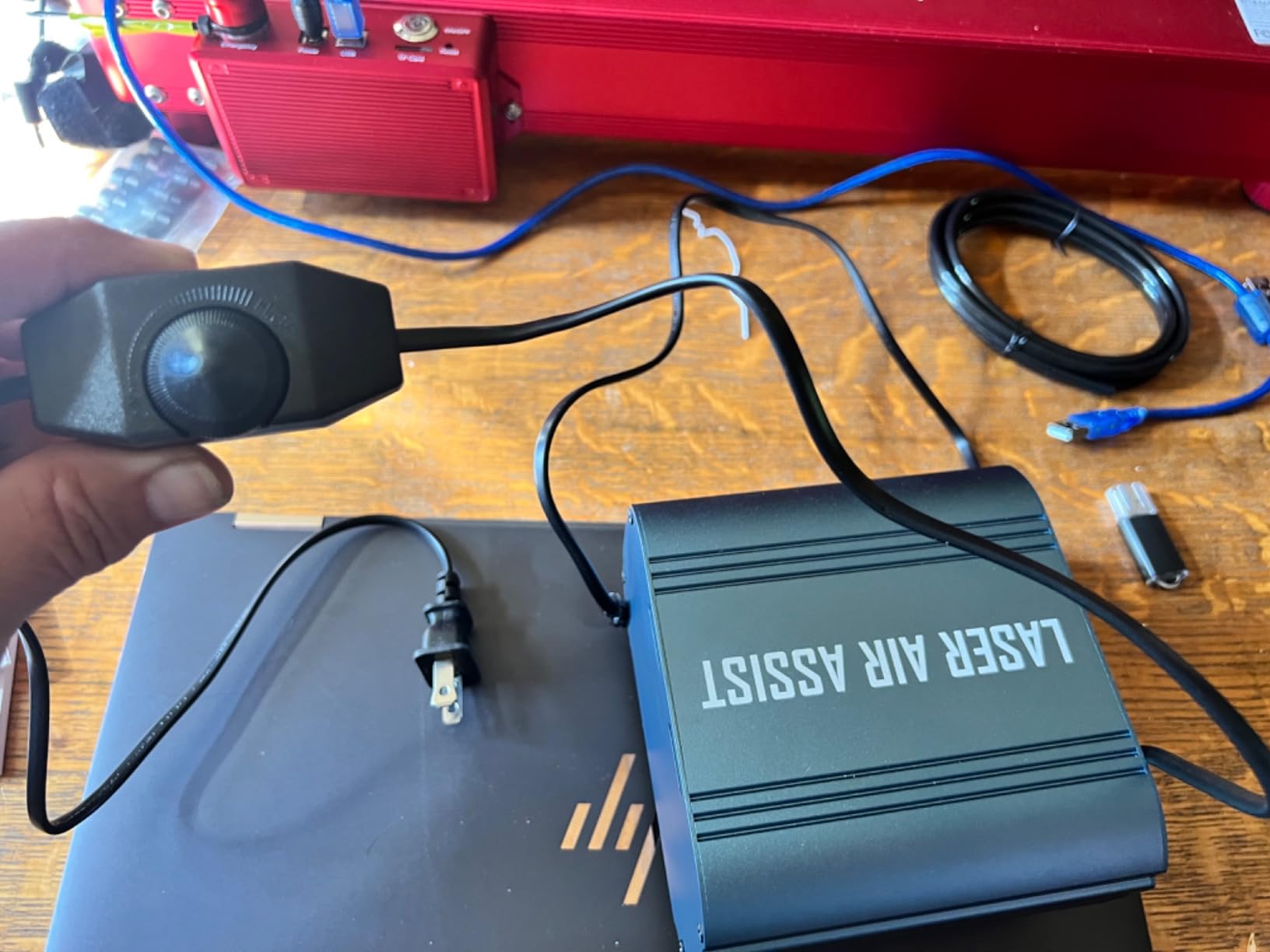 Laser Air Assist, Air Assist Pump with Adjustable 30L/min Airflow for ORTUR Laser Engravers and 99% Laser Cutters in The Market, Remove Smoke and Dust, Protect Laser Lens, Reduce Surface Temperature customer photo 1