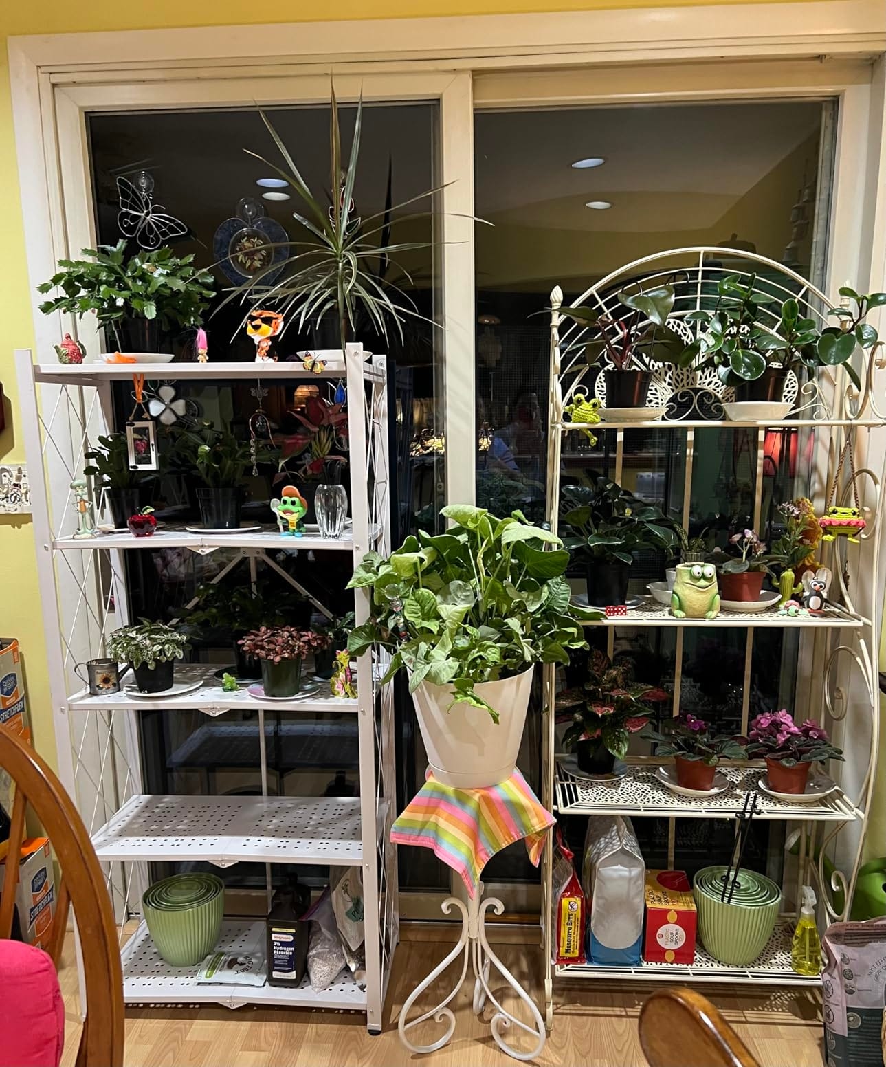 BRIAN & DANY Metal Storage Shelves - 4 Tier Shelving Unit, Folding Display Shelf Racks No Assembly for Vendors and Craft Shows, Black (2Pcs) customer photo 1
