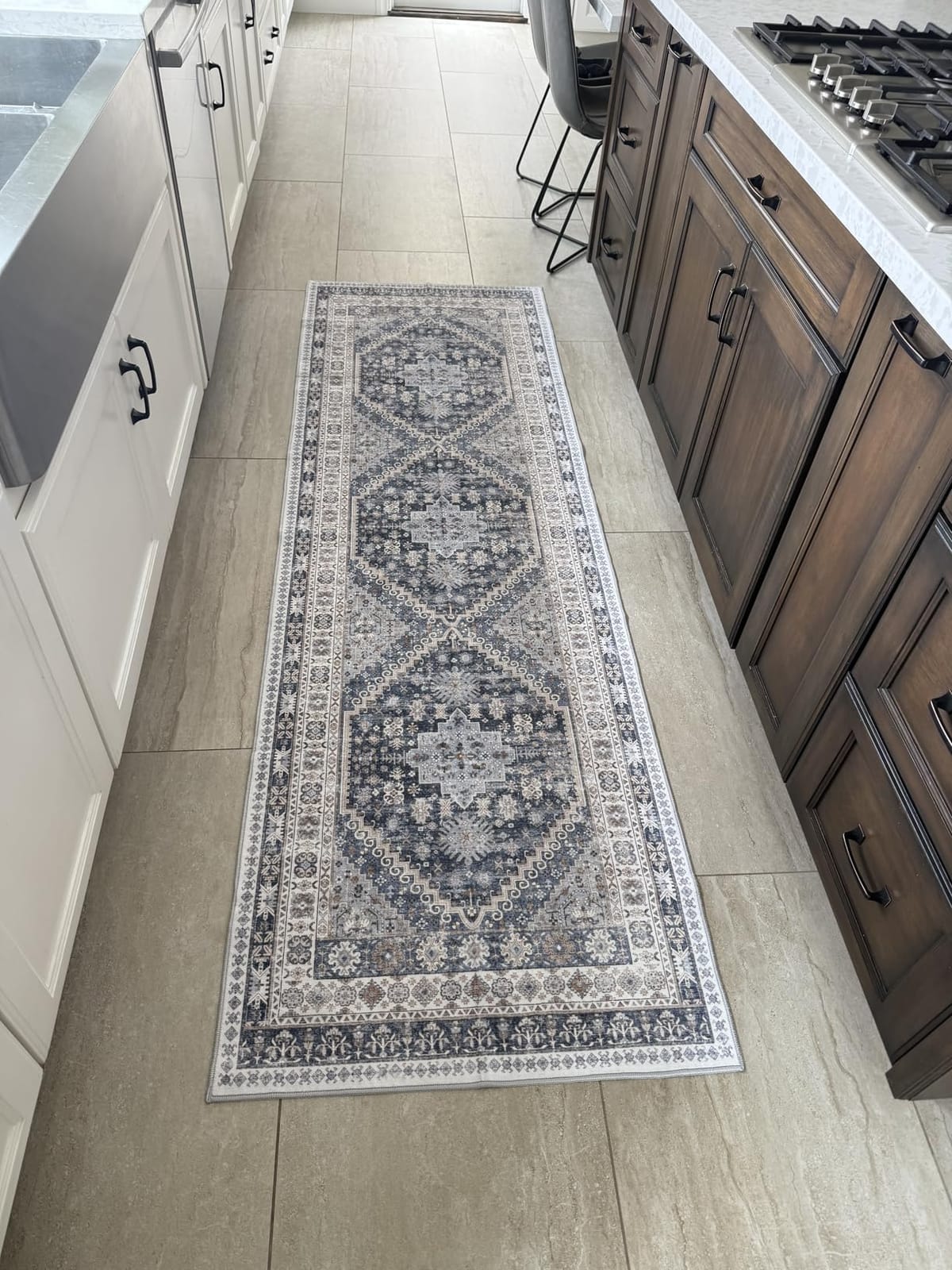 Runner Rug 2x8 Runners for Hallways Vintage Washable Rugs, Orange customer photo 1