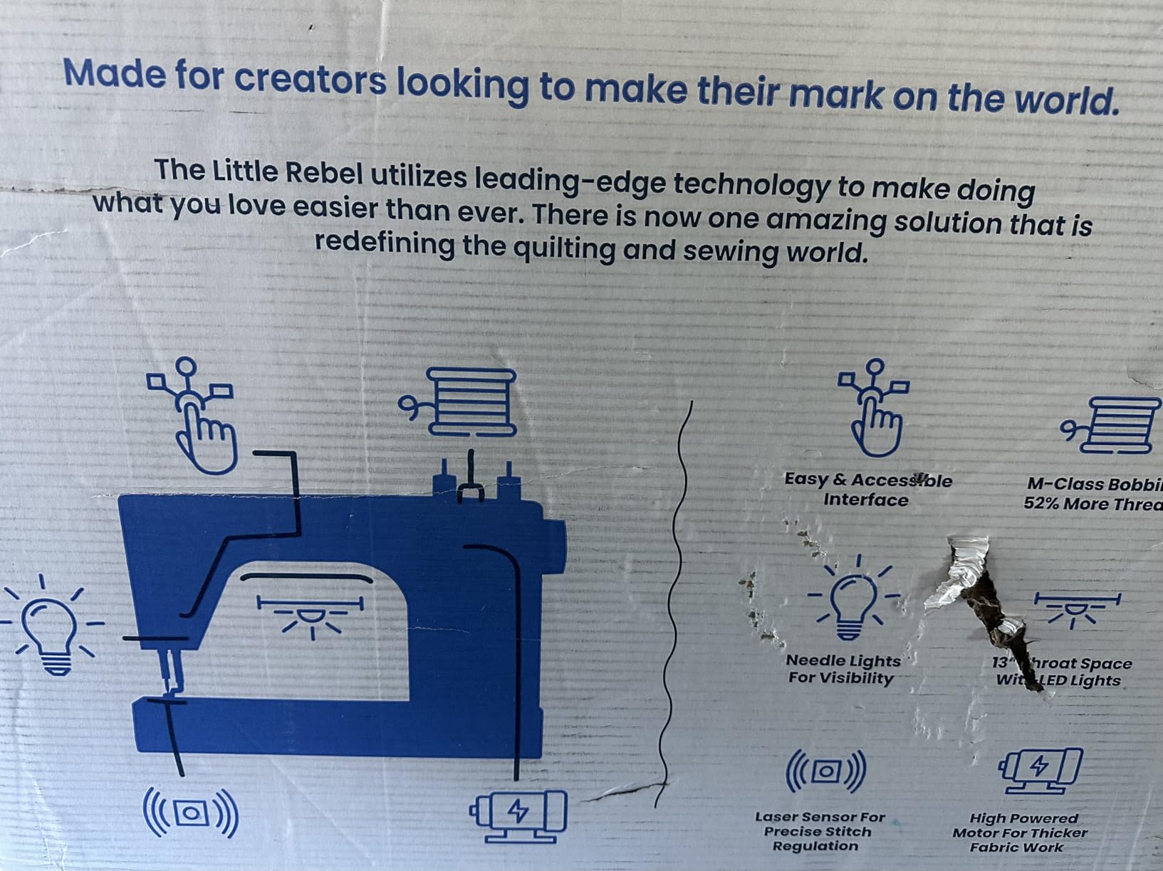 Little Rebel Sewing and Quilting Machine with Built-in Stitch Regulation (Little Rebel) customer photo 2