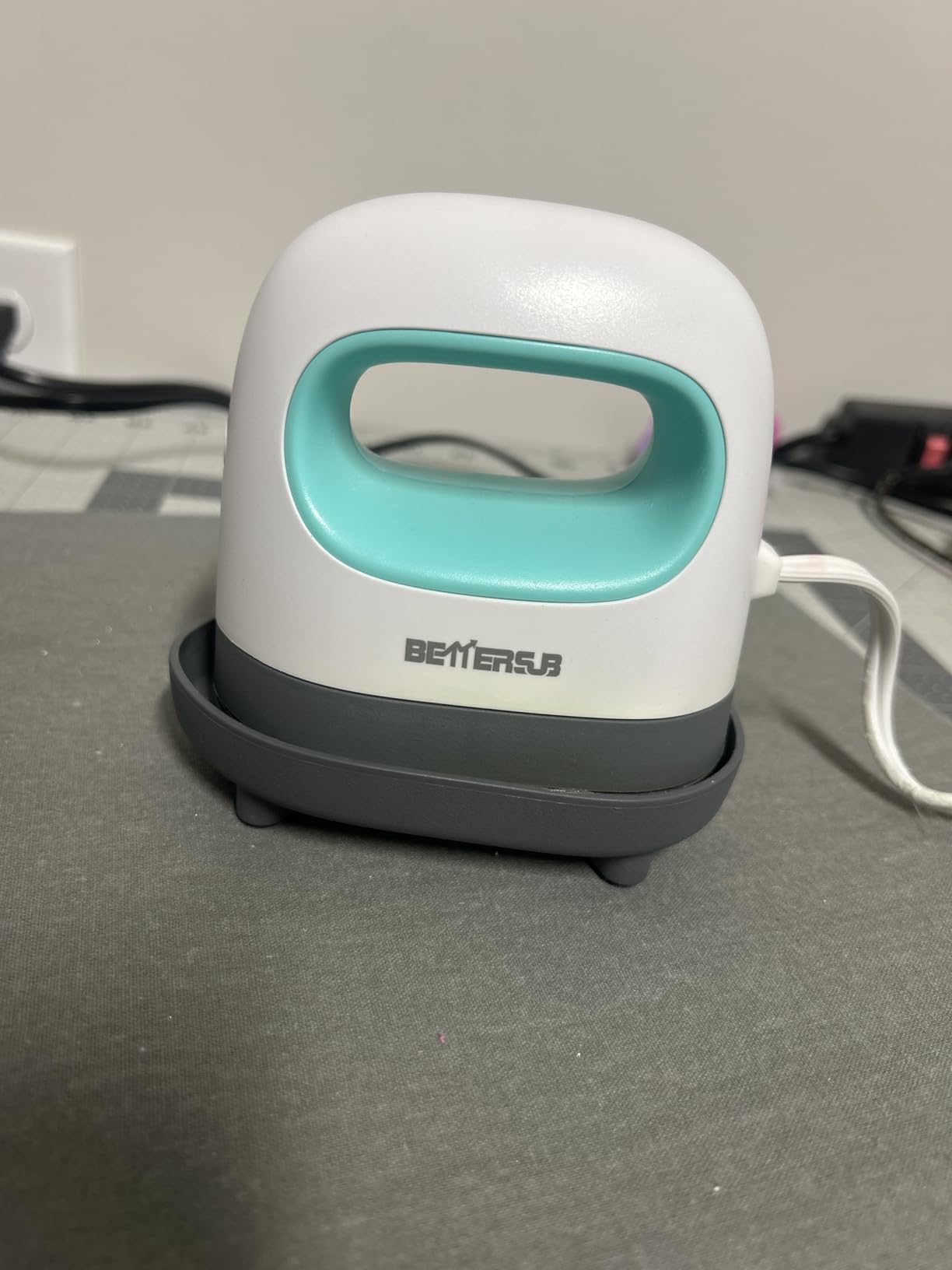 BetterSub Mini Heat Press Machine, Small Heat Press Portable Iron Press Machine, Sublimation and HTV Vinyl Shirt Press Machine for Hat, Bags, Heating Transfer Small Projects (Pink) customer photo 2