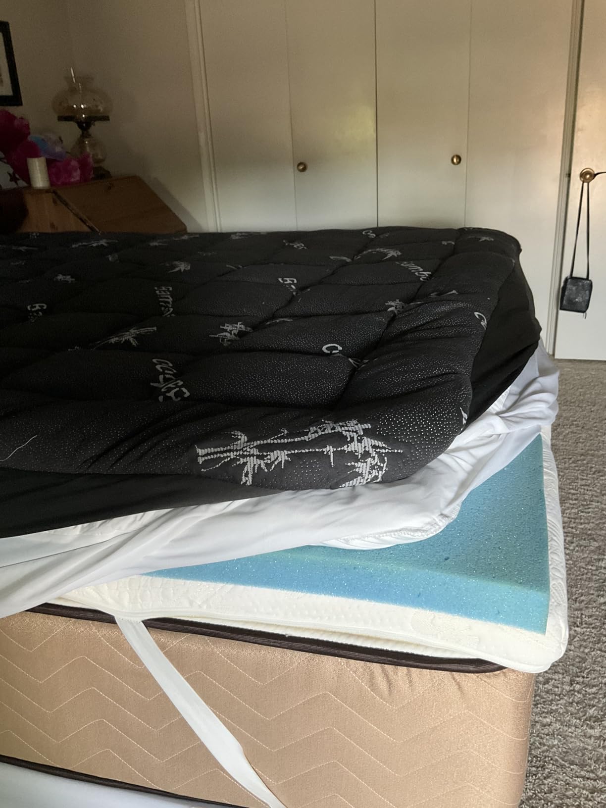 BEDLORE Queen Mattress Topper , Thick Pillow Top Mattress Pad customer photo 1