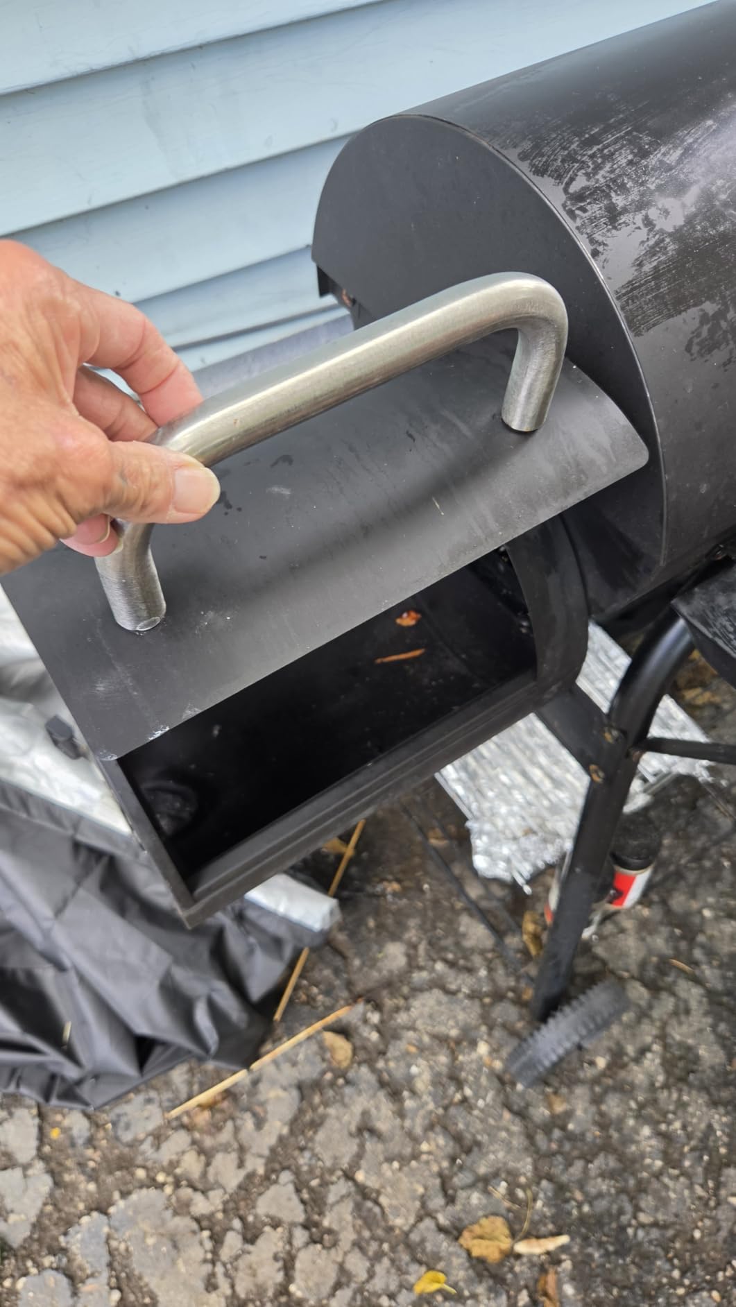 Charcoal Grill Offset Smoker: Charcoal Barbecue Grills | with Spacious Cooking Area , Barrel BBQ Grill and Smokers Combo for Outdoor Patio Backyard Camping and Parties customer photo 1