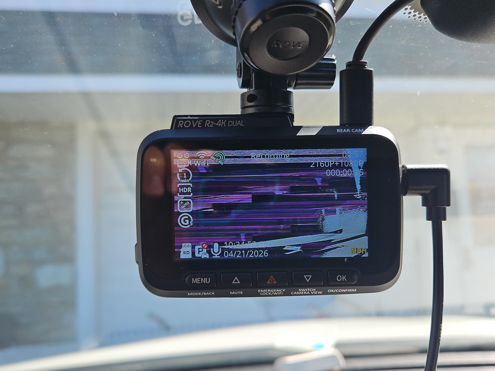 ROVE R2-4K Dual Dash Cam Front and Rear, STARVIS 2 Sensor, Free 128GB Card customer photo 1
