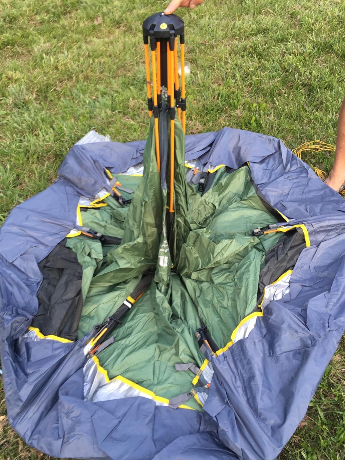 Hewolf 2/3/4 Person Camping Tent - Instant Pop Up Waterproof 2 Doors Tent with Easy Setup | 3-Season Hexagonal Dome Design for Family, Hiking & Traveling customer photo 1