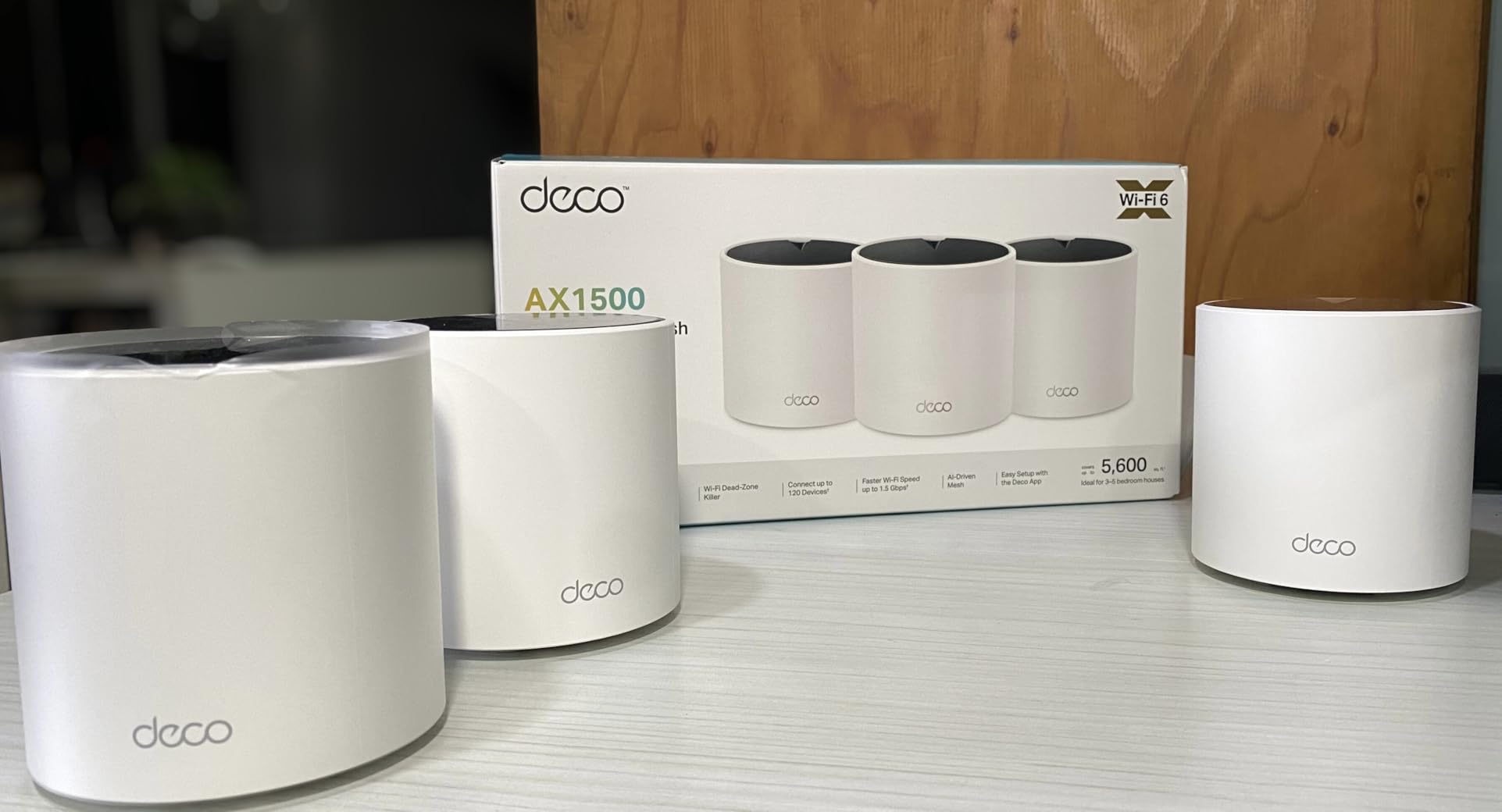 TP-Link Deco X15 Dual-Band AX1500 WiFi 6 Mesh Wi-Fi System Deco X15 3-Pack customer photo 1