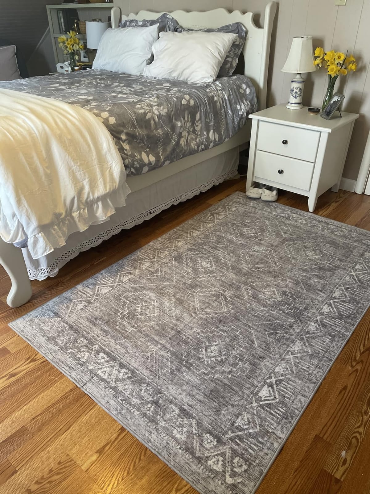 Rugshop Contemporary Stripe Lines High Traffic Area Rug Beige 7'10