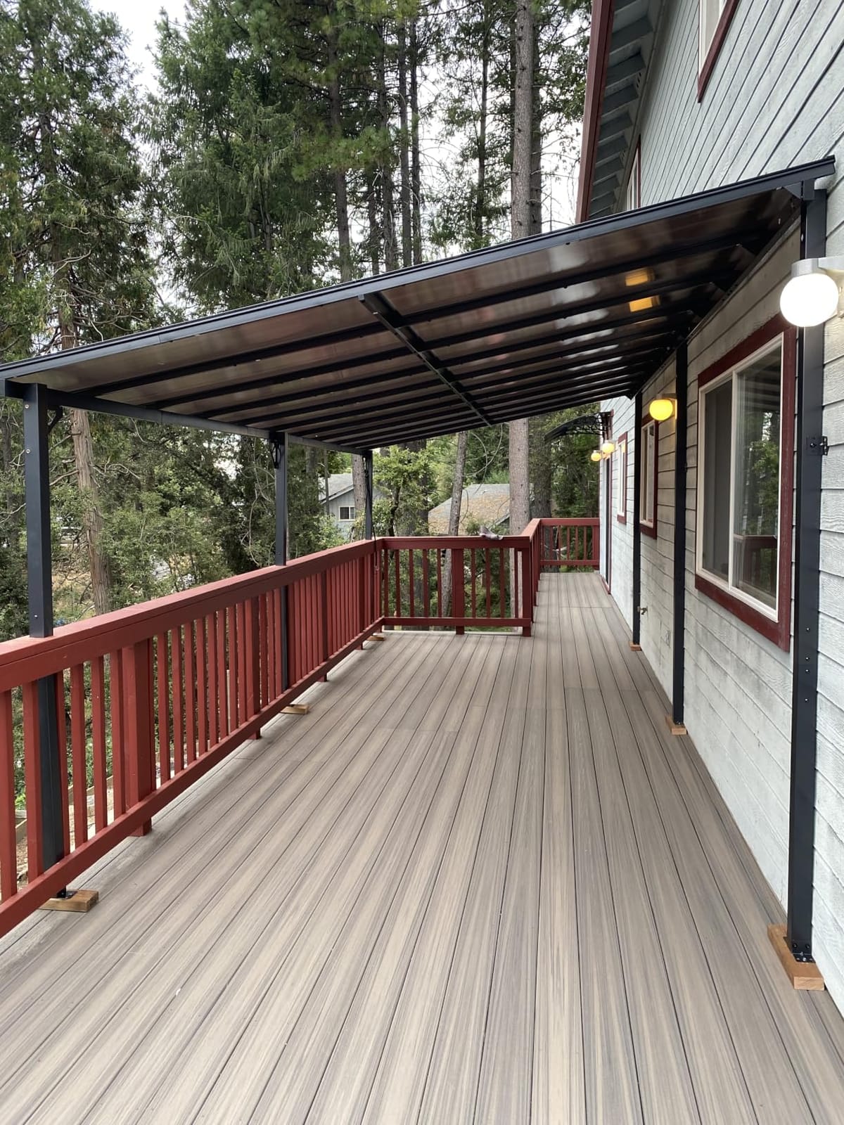 Aoxun 12’x10’ Gazebo for Patio, Gazebo Pergola with Sloped Roof, Black | Heavy Duty Aluminum Frame Lean to Gazebo, Wall Mounted Gazebos Pergola on Clearance, Awnings for Patio, Decks, Backyard customer photo 1