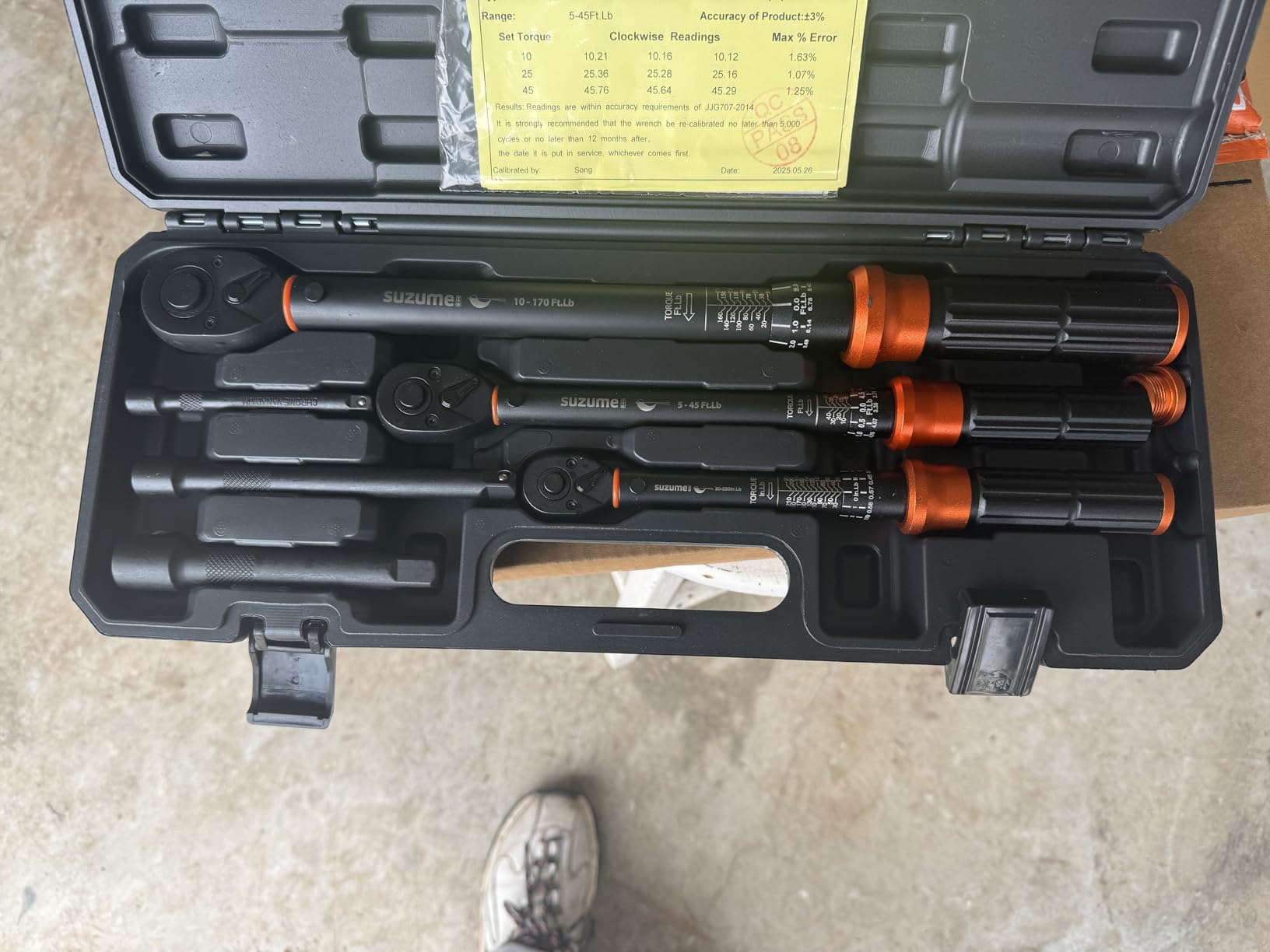 SUZUME Torque Wrench Set 1/2 3/8 1/4 Inch Drive Click ±3% Accuracy customer photo 1