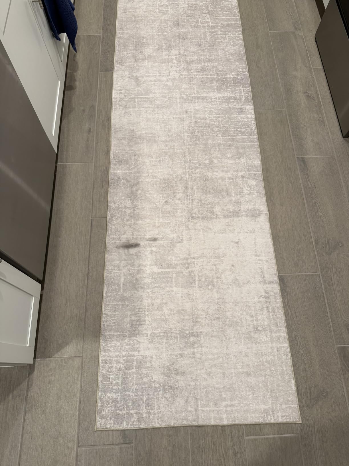2x6 Hallway Washable Runner Rug : Vintage Soft Kitchen Laundry Runner with Non Slip Backing Farmhouse Entryway Living Room Floor Mat Stain Resistant Carpet for Bedroom Bathroom Distressed Beside Rug customer photo 1